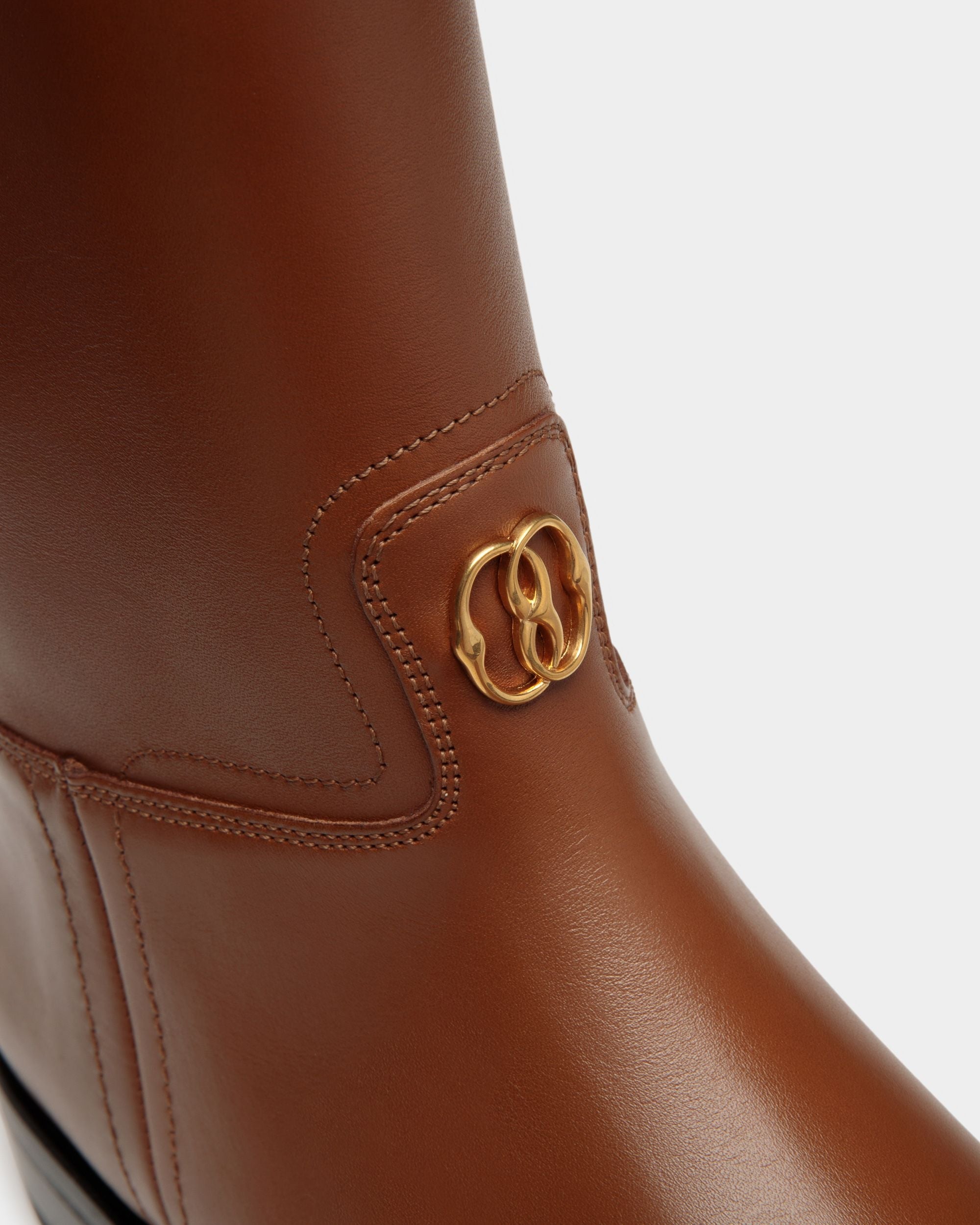Bally Global - Huntington Long Boots In Brown Leather - Marrón