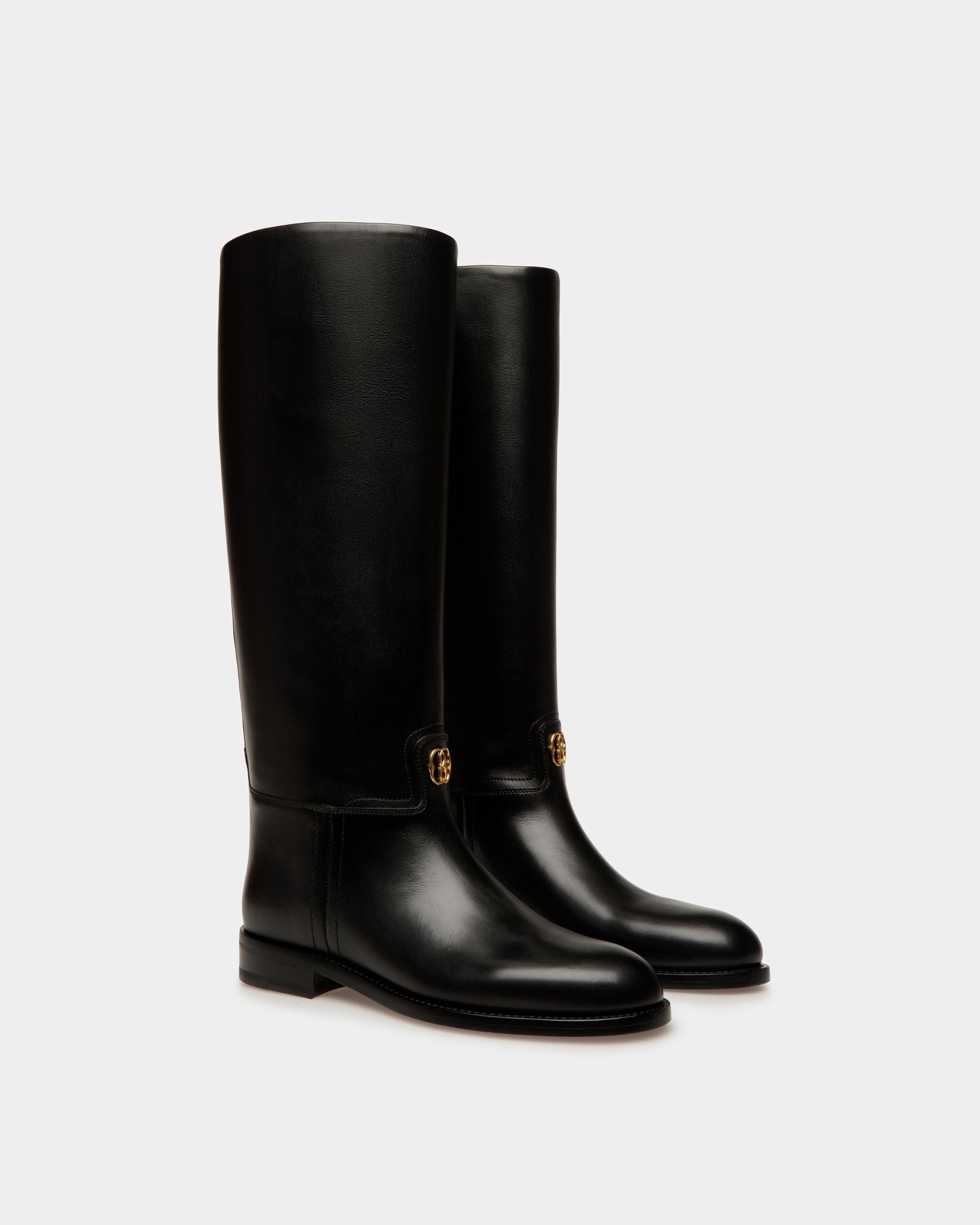 Bally Global - Huntington Long Boots In Black Leather - Black
