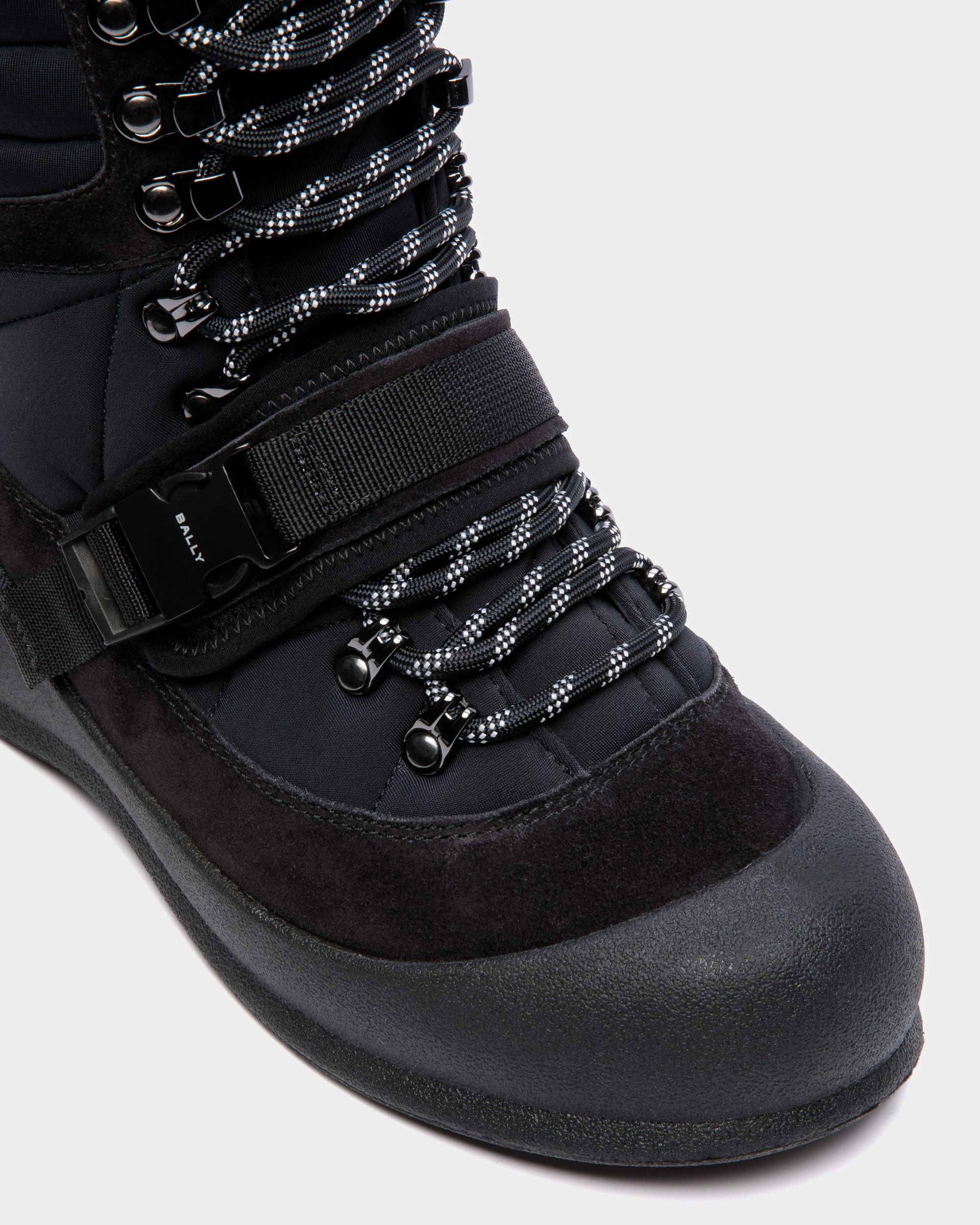 Bally Global - Frei Lace-Up Boot In Black Nylon - Black