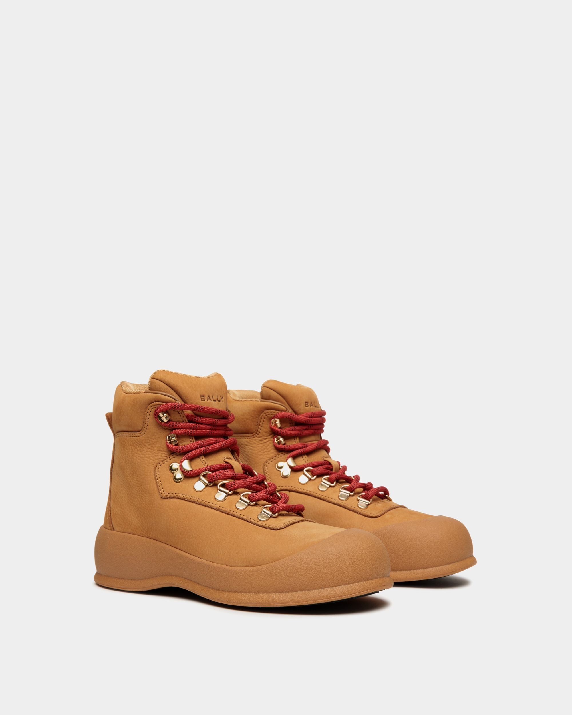Bally Global - Bottine Frei En Daim Marron - Marron