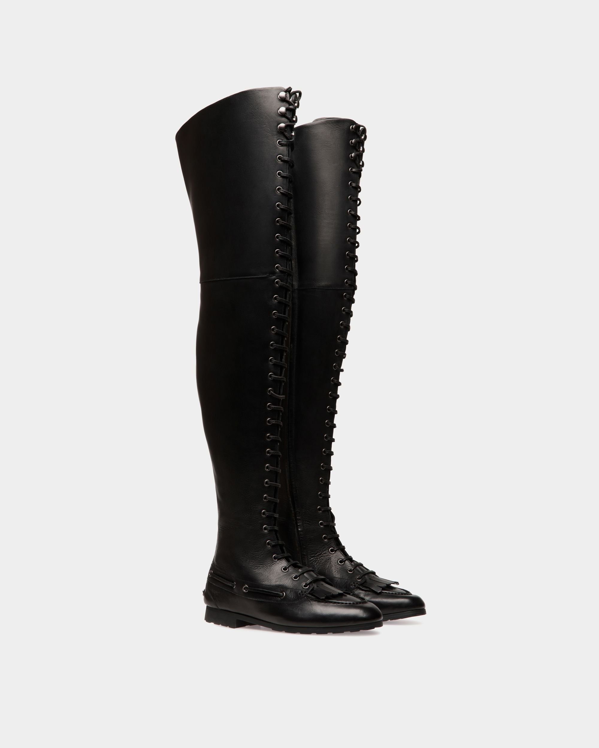 Bally Global - Plume Boot In Black Leather - Noir
