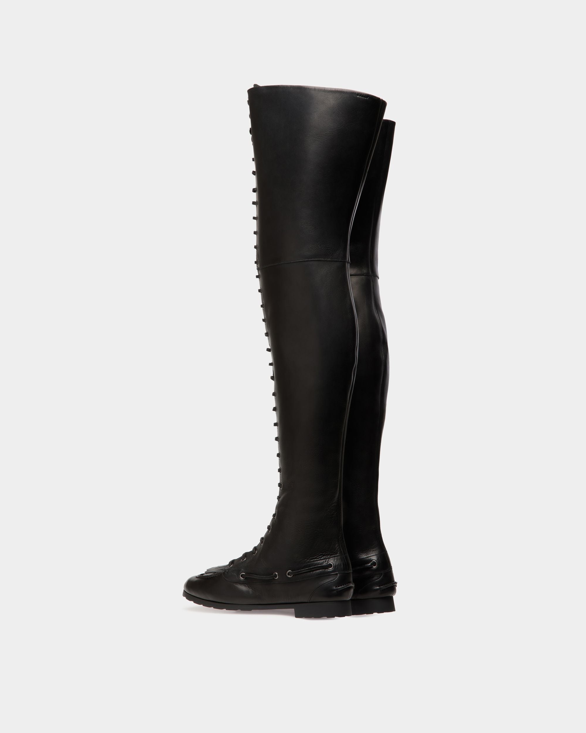 Bally Global - Plume Boot In Black Leather - Noir