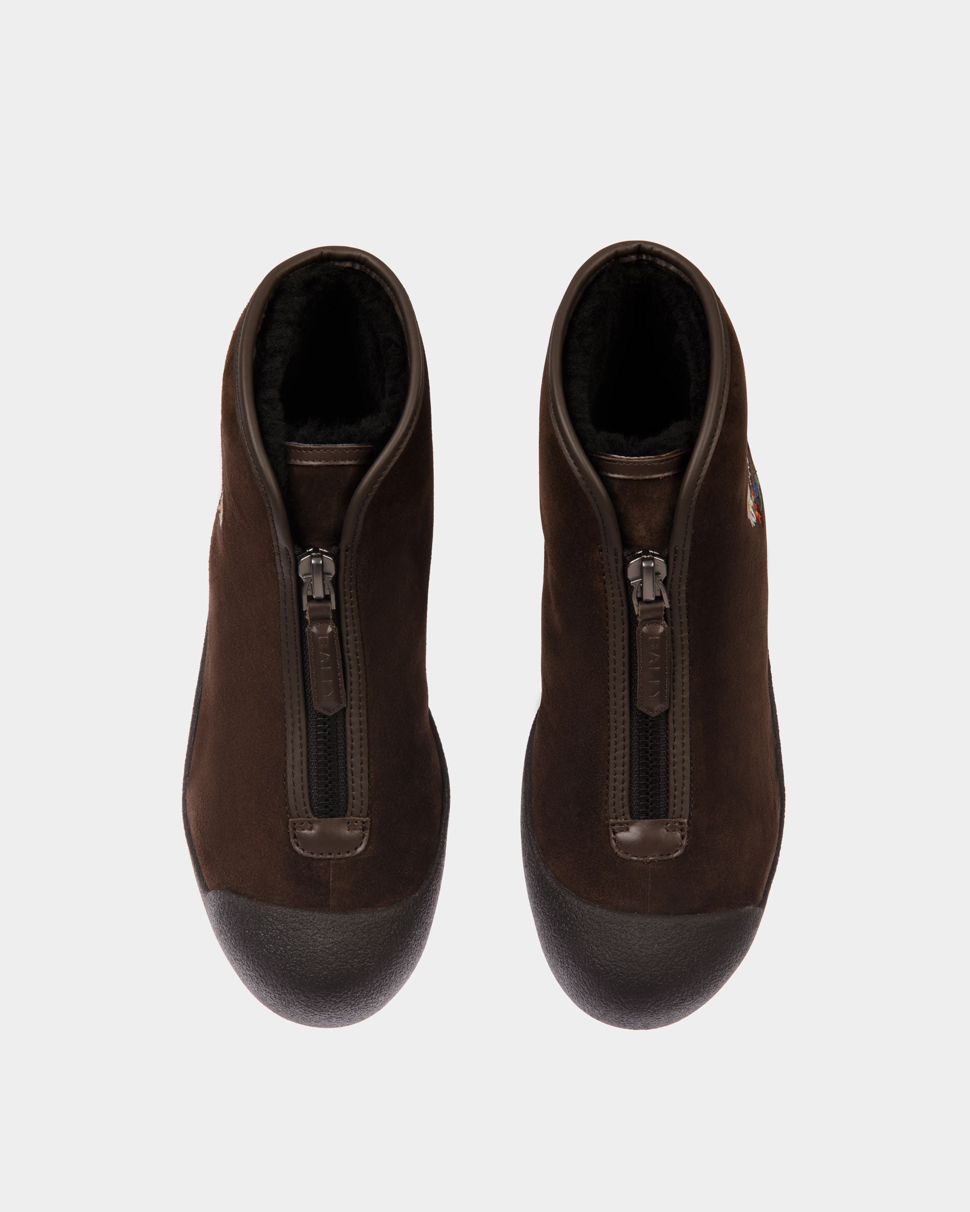 Bally Global - Bottine De La Capsule D’hiver En Daim Marron - Marron