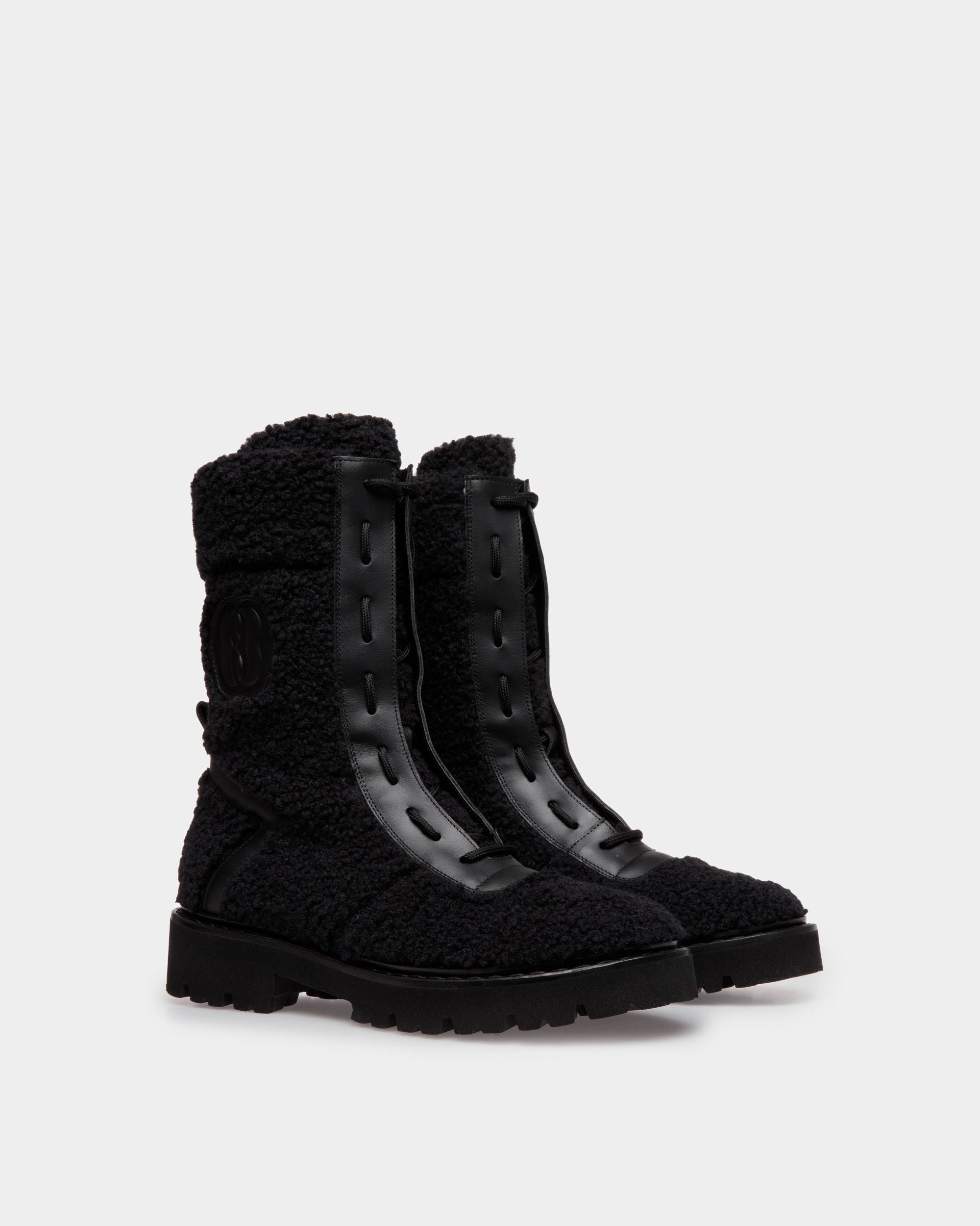 Bally Global - Botas Enga De Piel Negra - Negro
