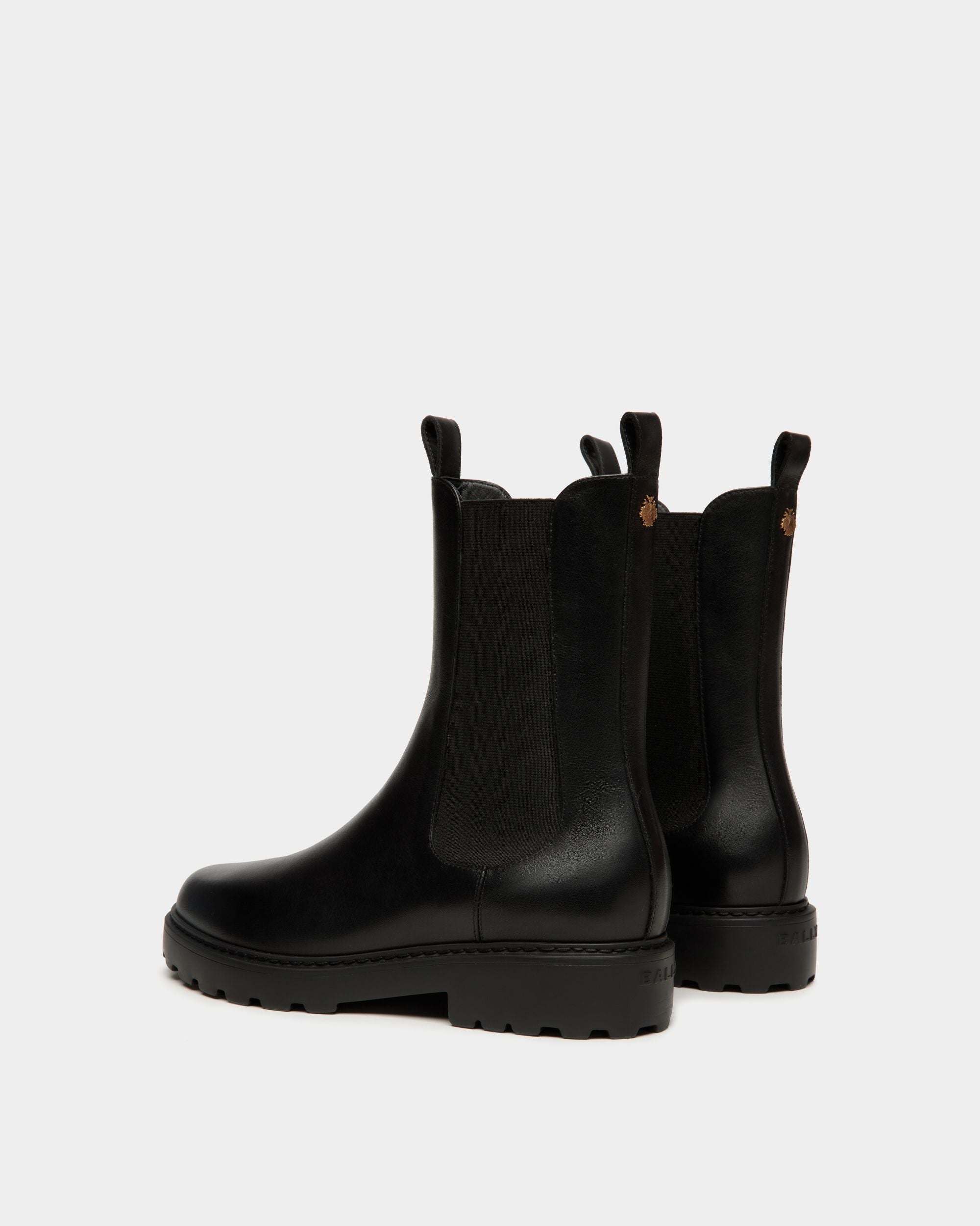 Bally Global - Botín Gusto De Piel Negra - Negro