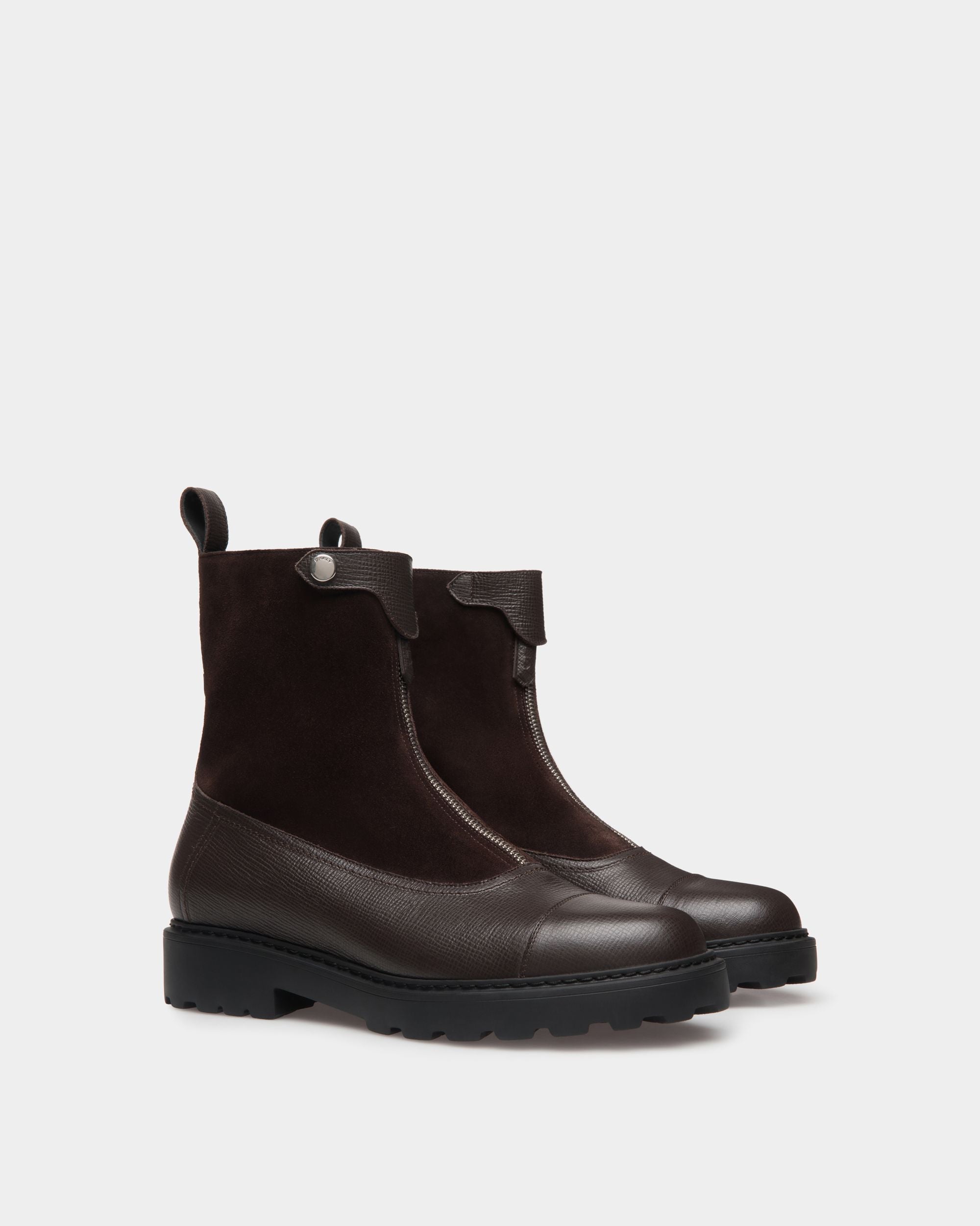 Bally Global - Gusto Bootie in Ebano Leather - Brown