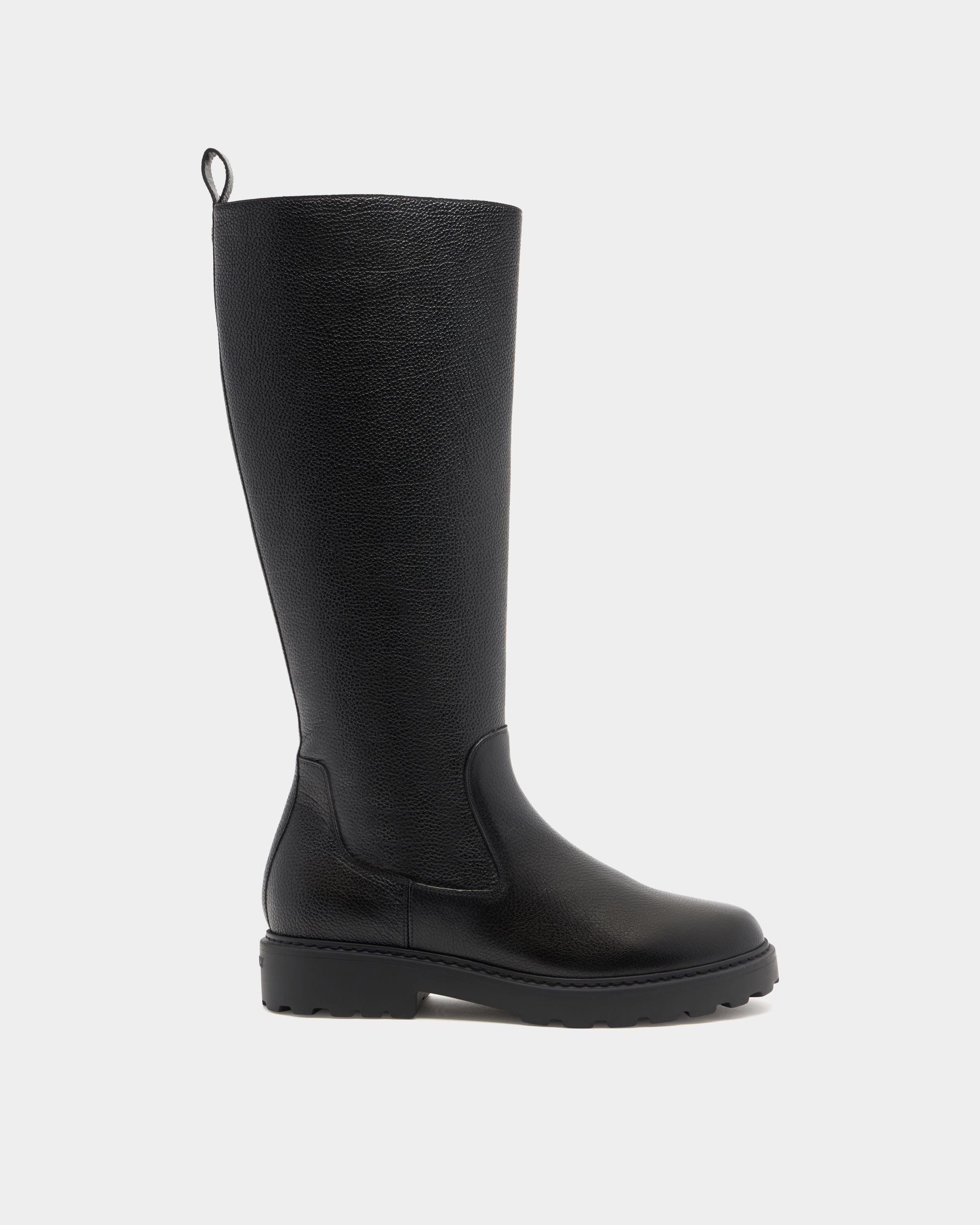 Bally Global - Gusto Boot in Black Grained Leather - Black