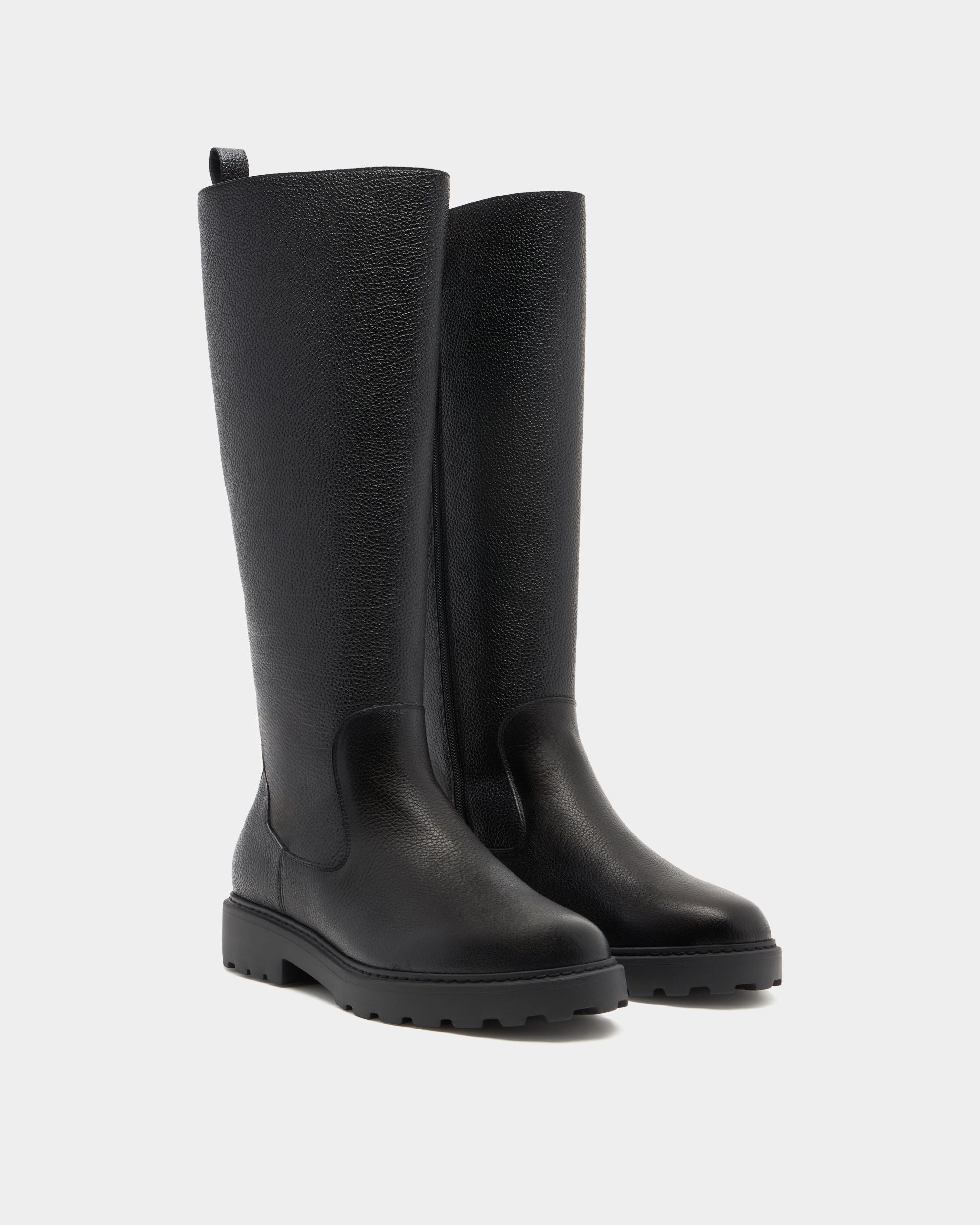 Bally Global - Gusto Boot in Black Grained Leather - Black