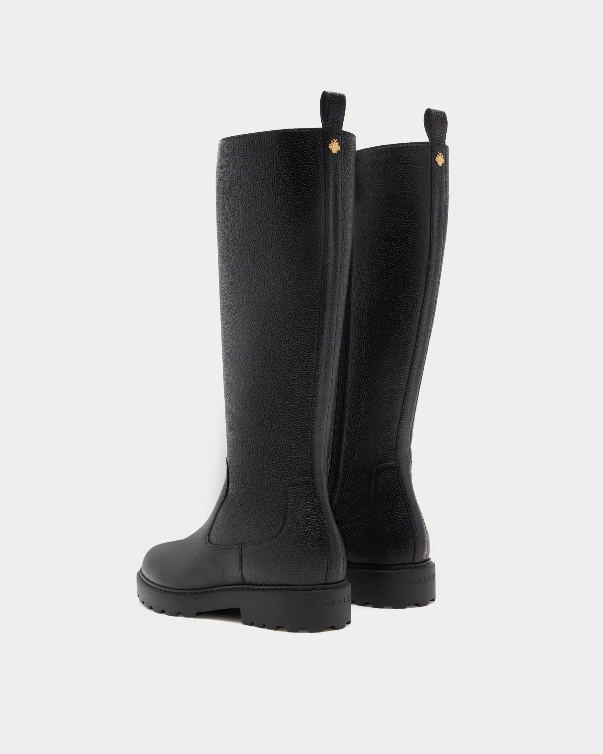 Bally Global - Gusto Boot in Black Grained Leather - Black
