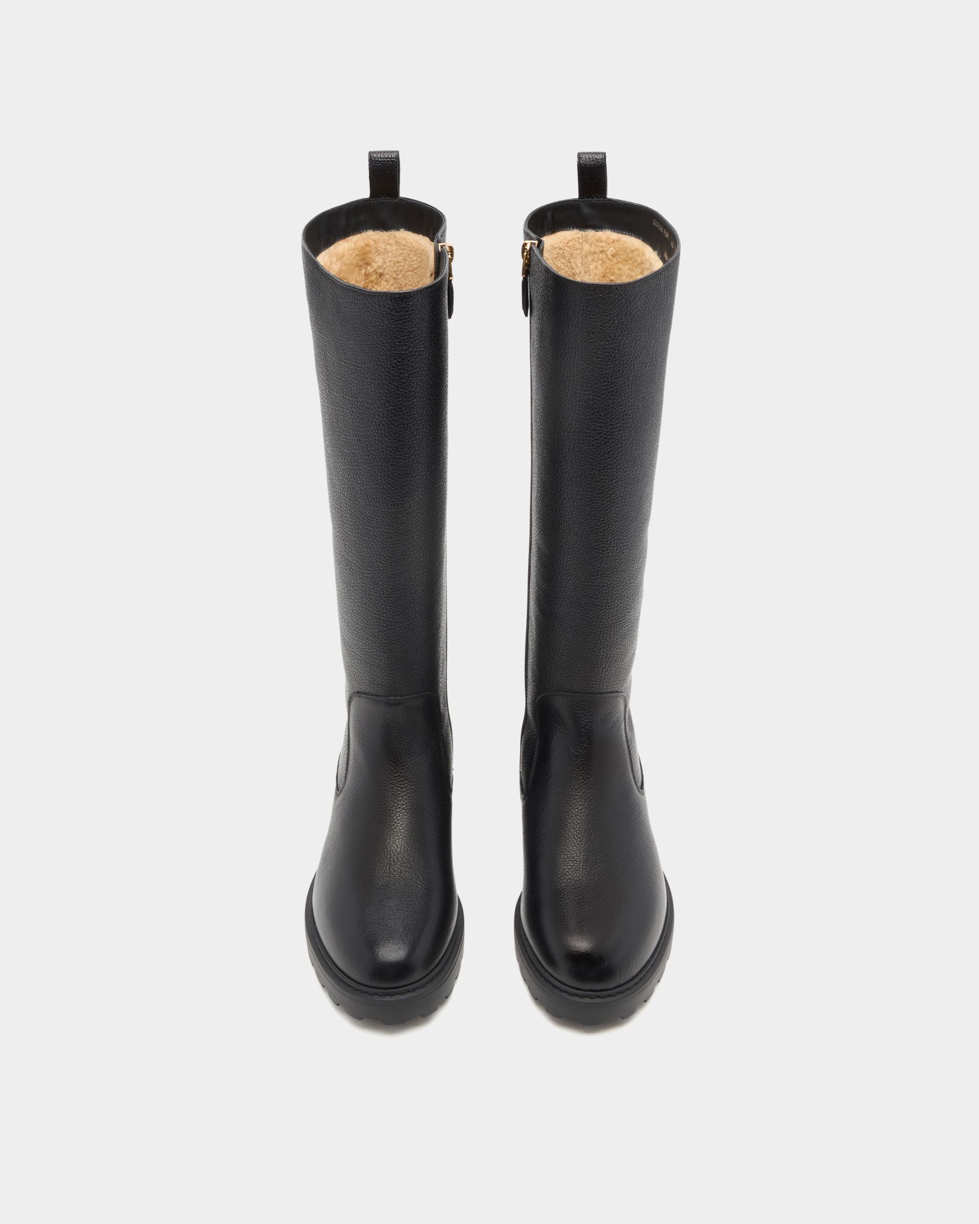 Bally Global - Gusto Boot in Black Grained Leather - Black