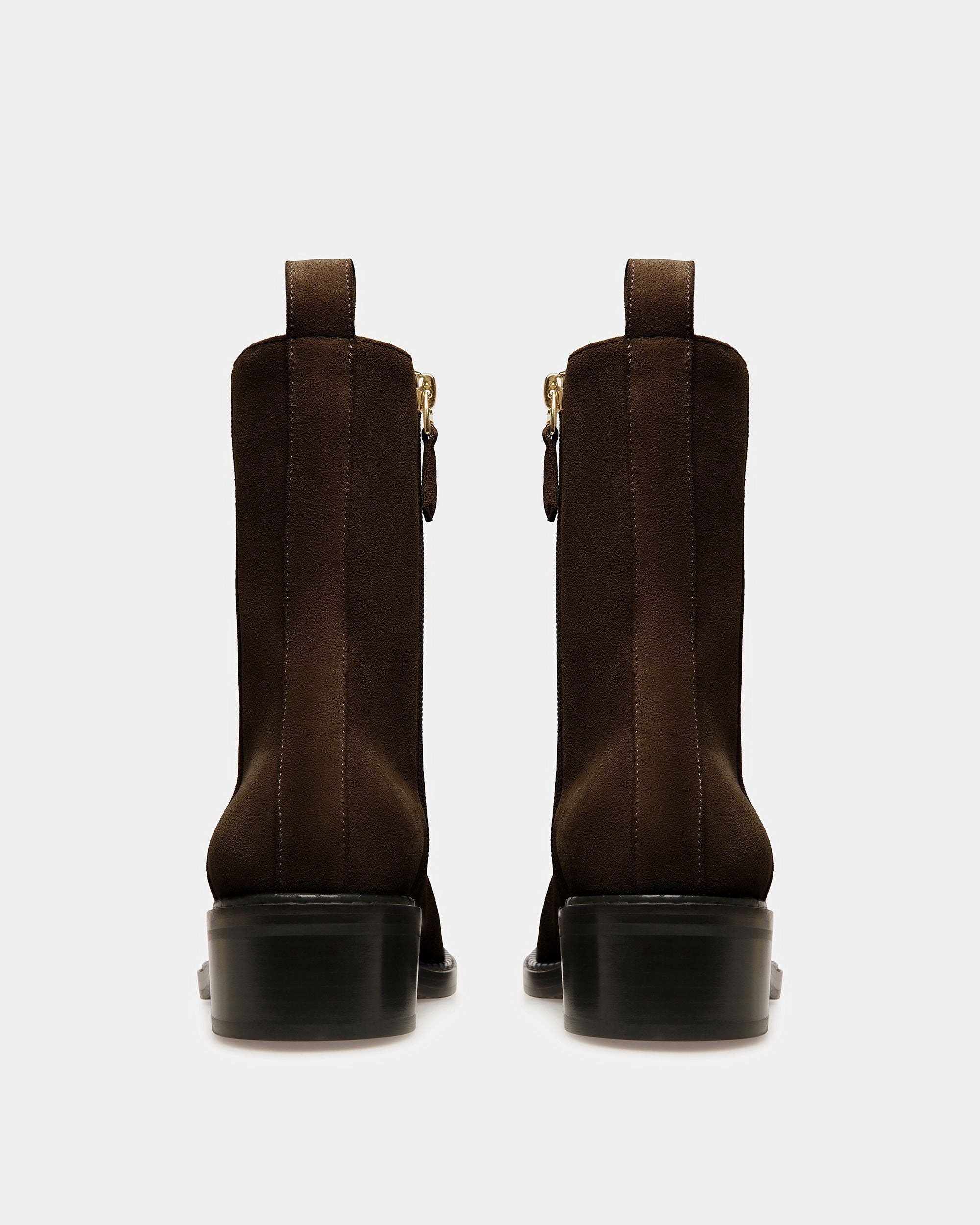Bally Global - Austine Botas De Piel En Ébano - Marrón