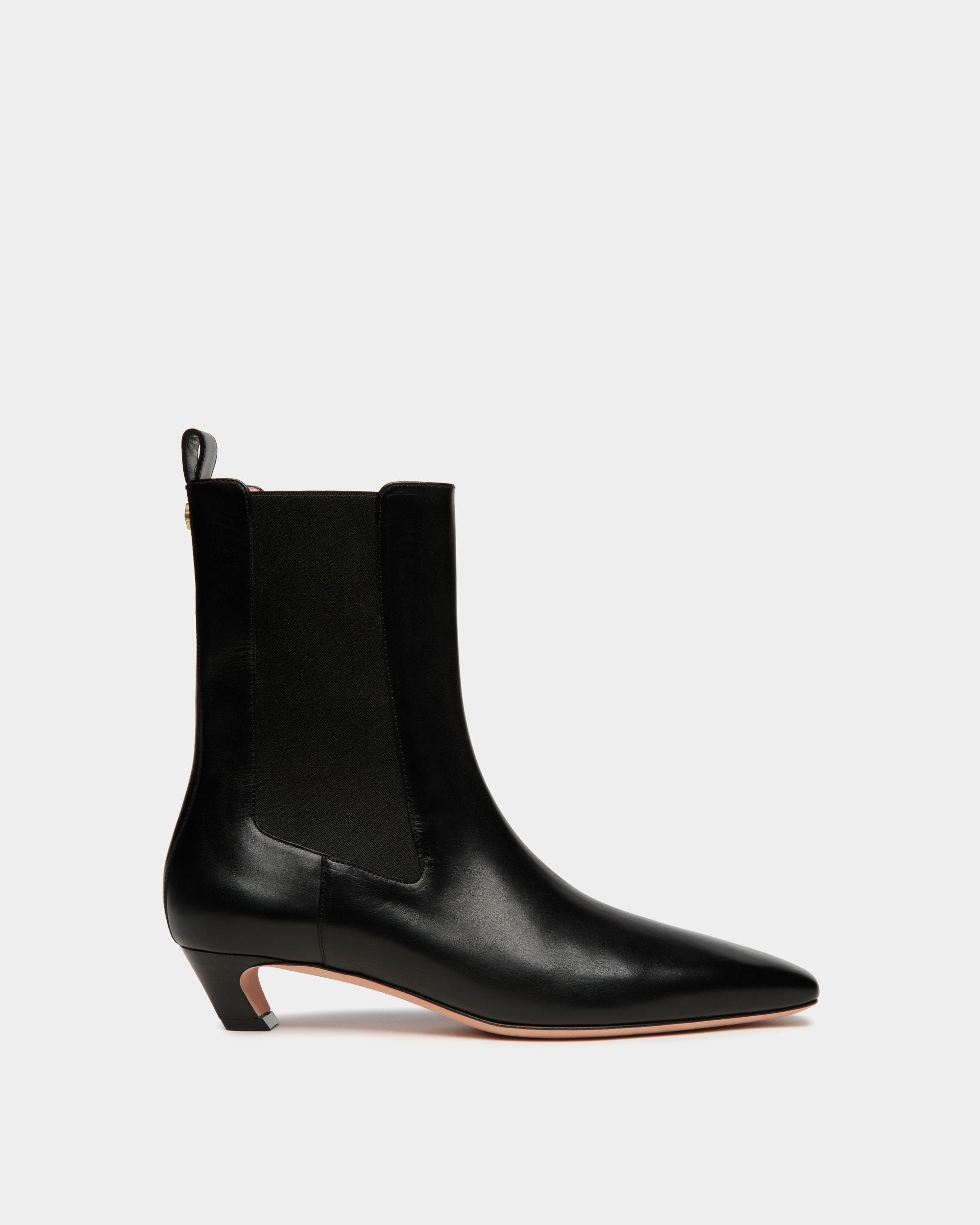 Bally Global - Botín Sylt De Piel Negra - Negro