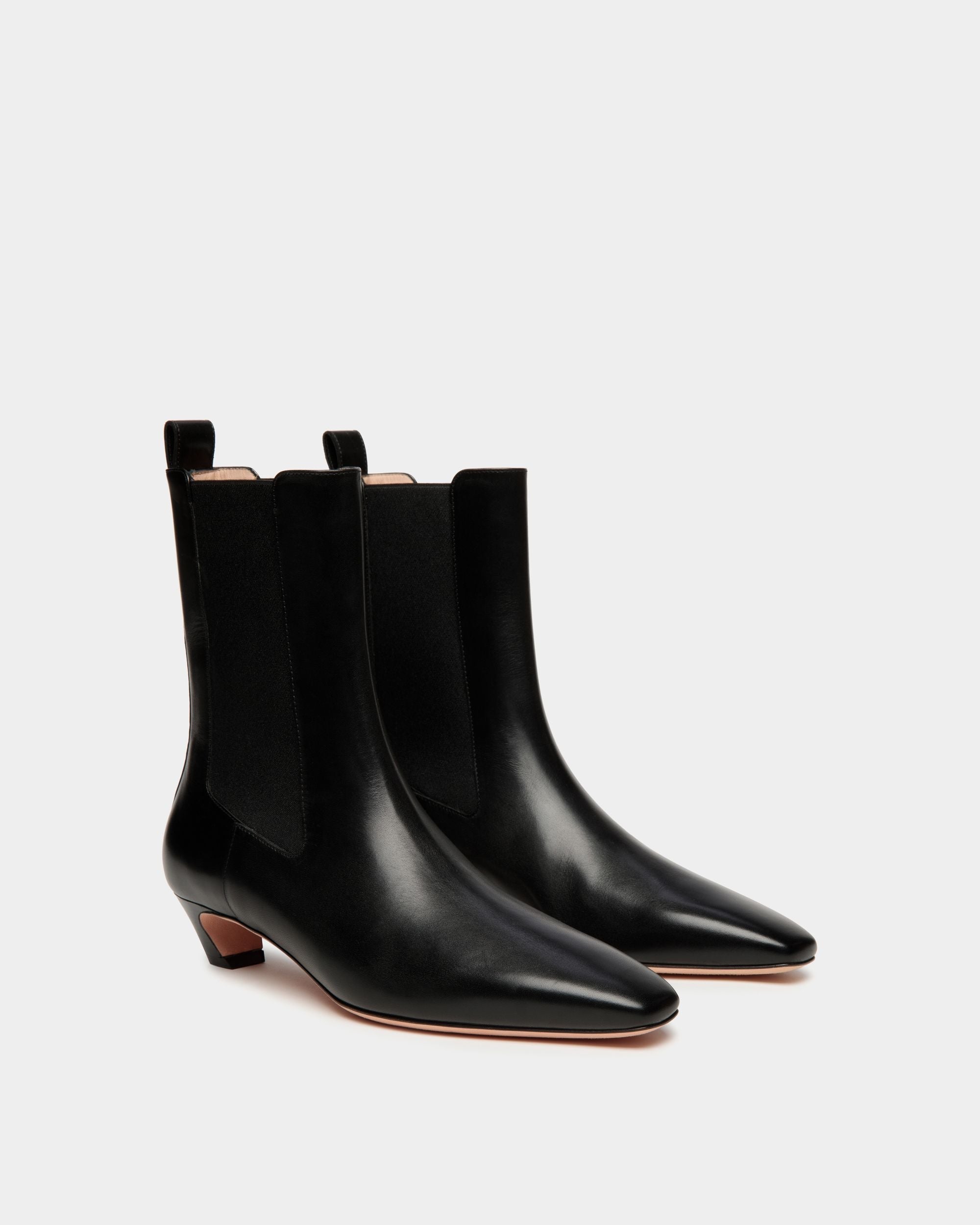 Bally Global - Botín Sylt De Piel Negra - Negro