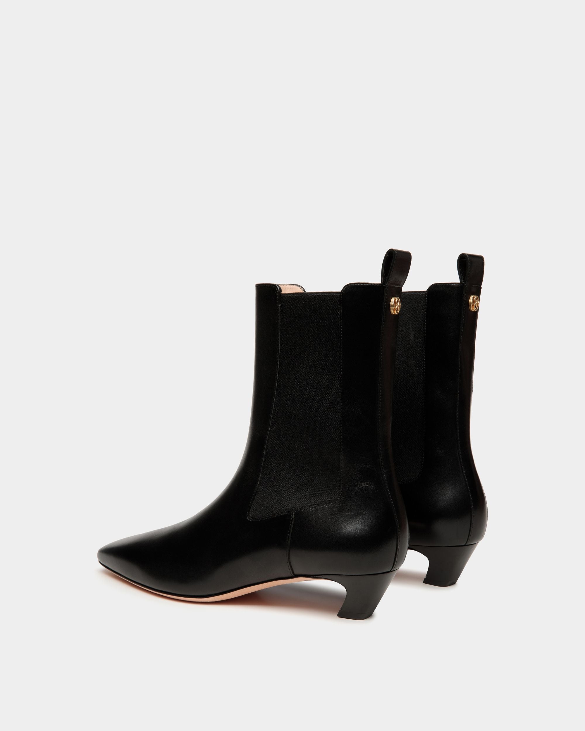 Bally Global - Botín Sylt De Piel Negra - Negro