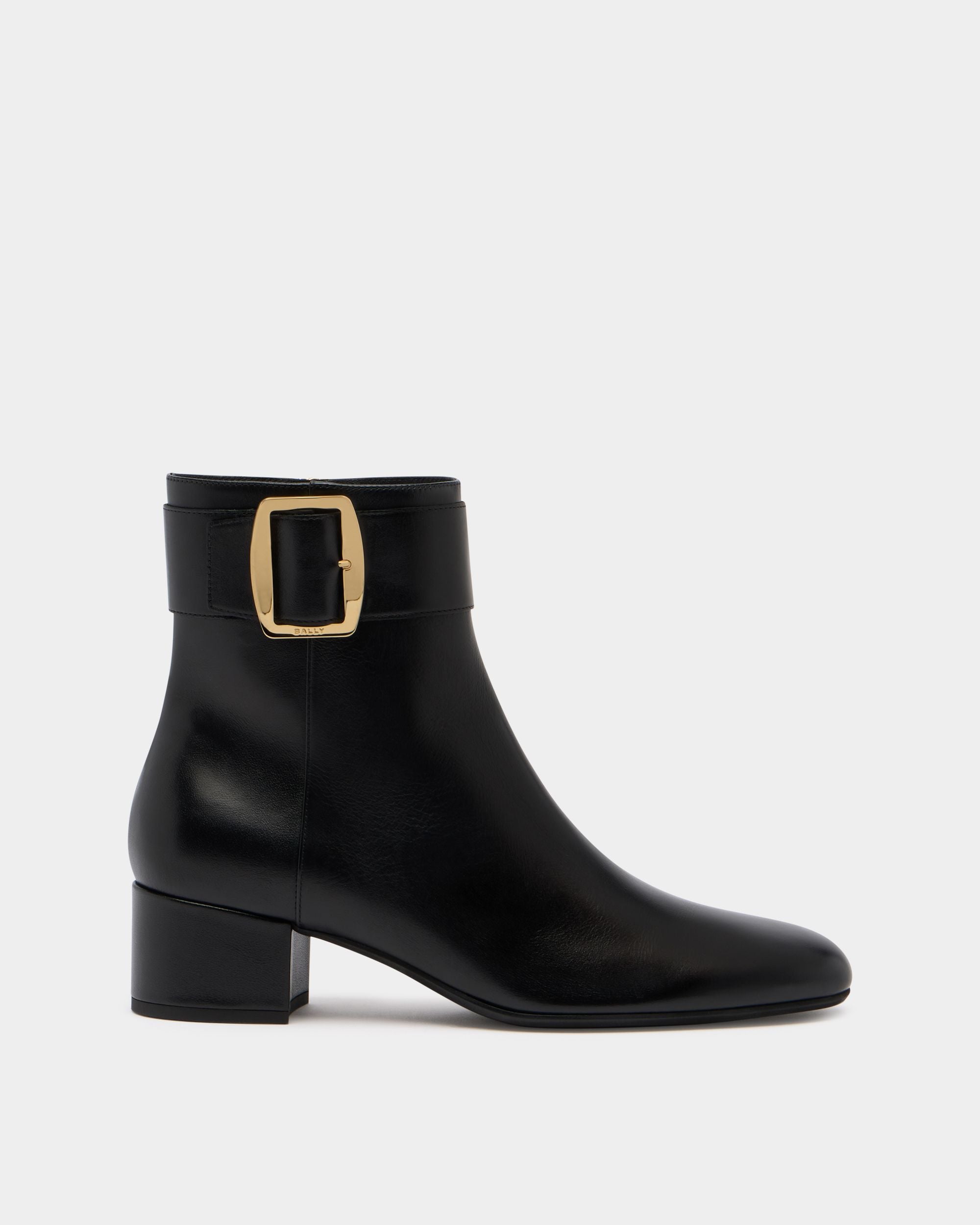 Bally Global - Bally Boucle Bootie in Black Leather - Black