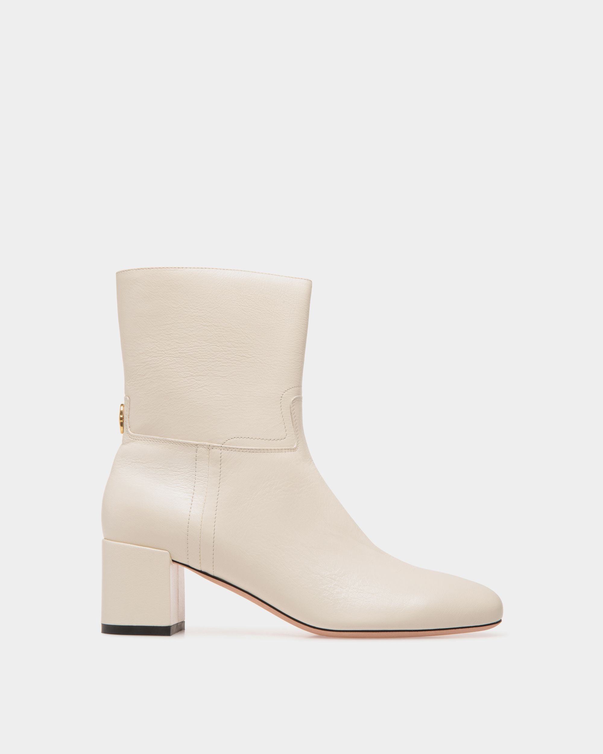 Bally Global - Bootie In White Leather - White