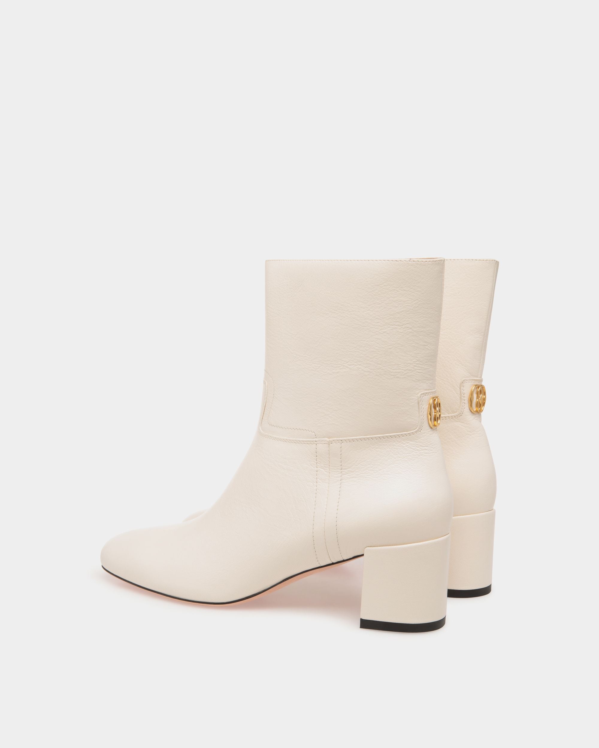 Bally Global - Bootie In White Leather - White