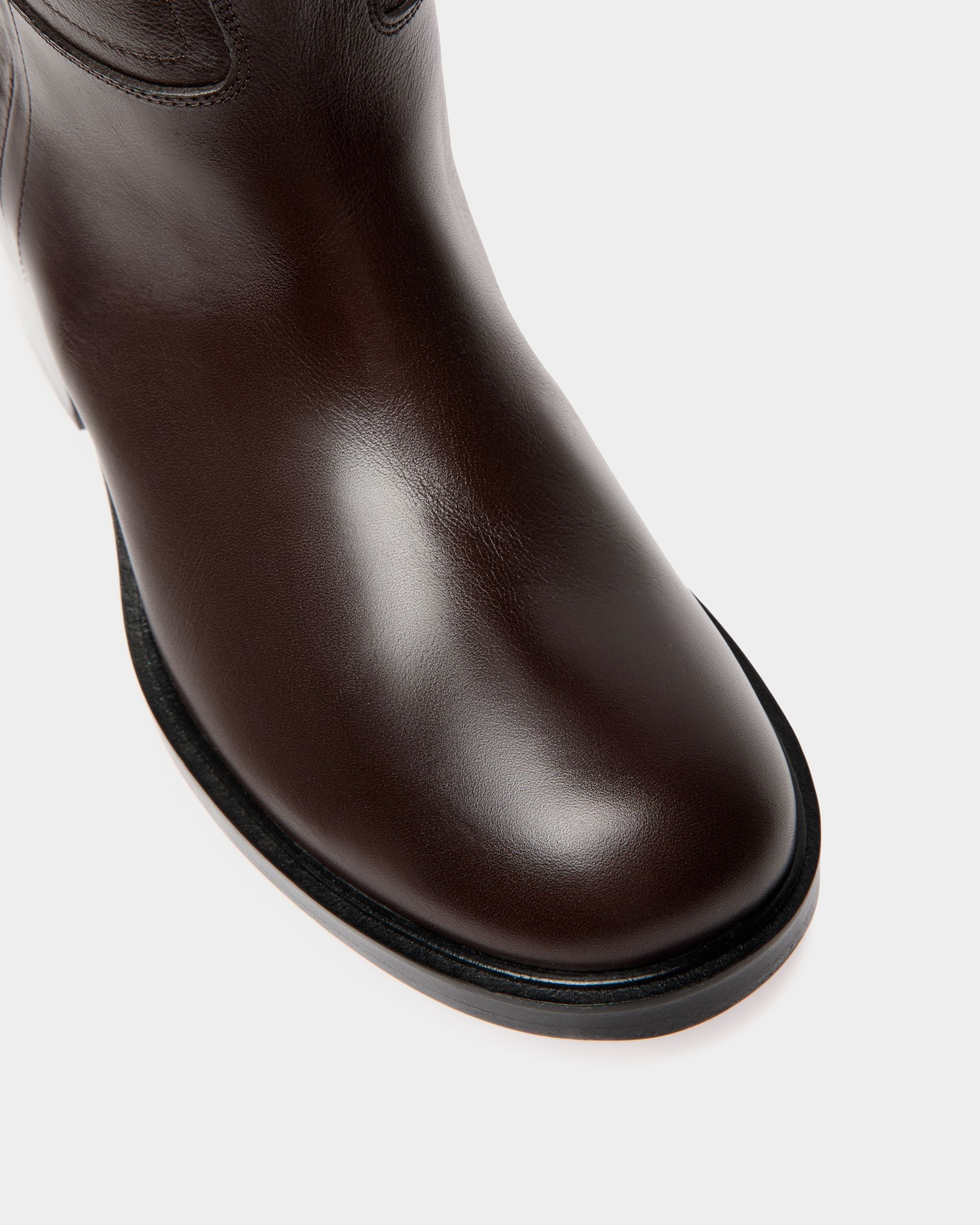 Bally Global - Botte Peggy En Cuir Marron - Marron