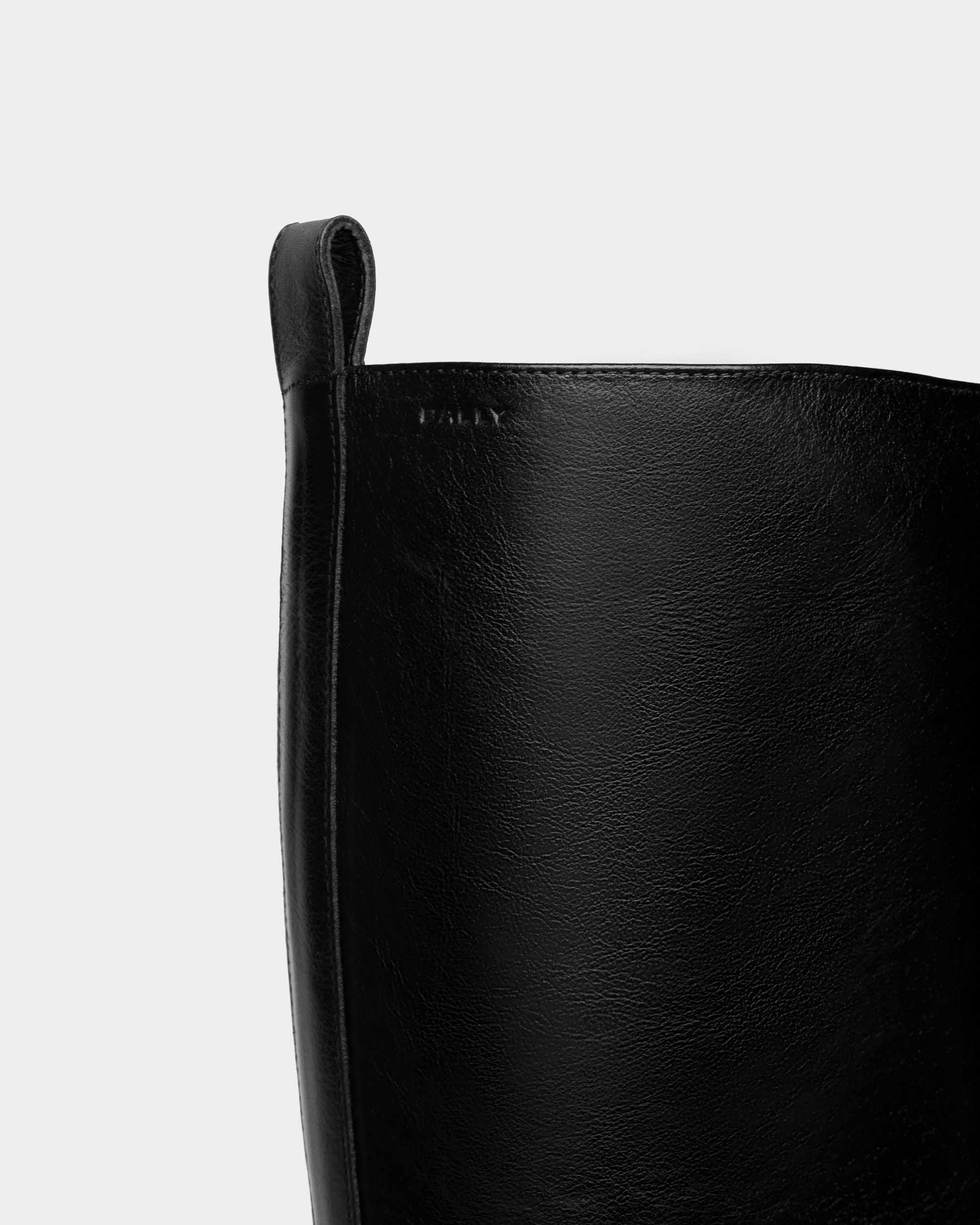 Bally Global - Bota Peggy De Piel Negra - Negro