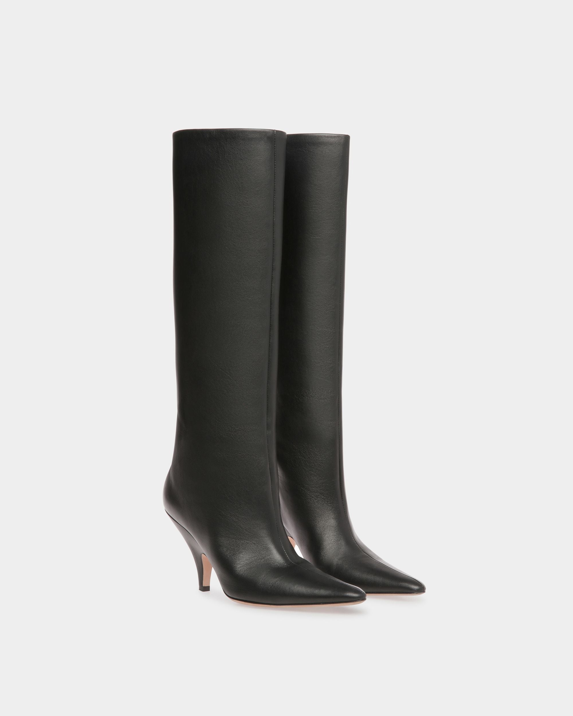 Bally Global - Botas Altas Katy De Piel Negra - Negro