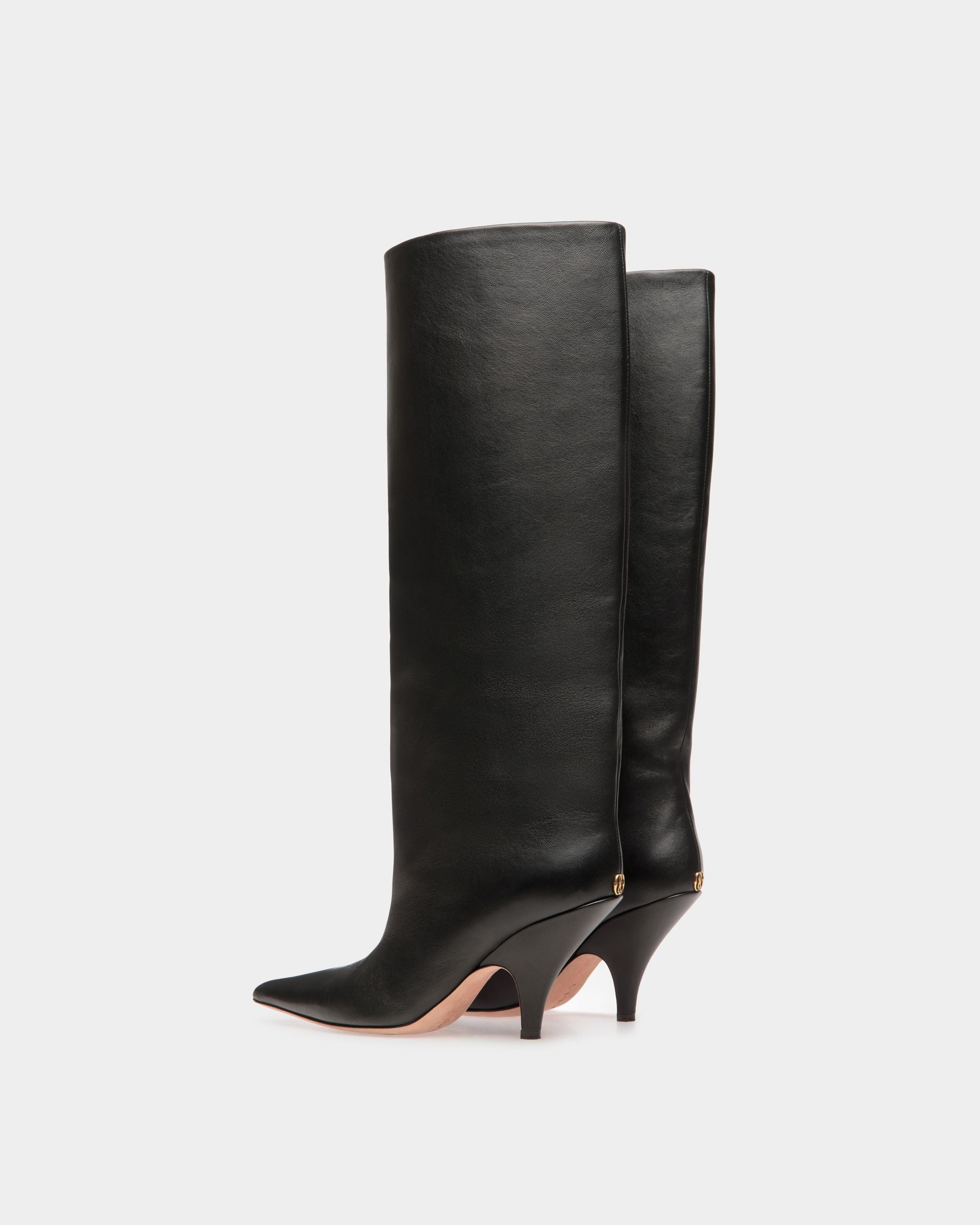 Bally Global - Botas Altas Katy De Piel Negra - Negro
