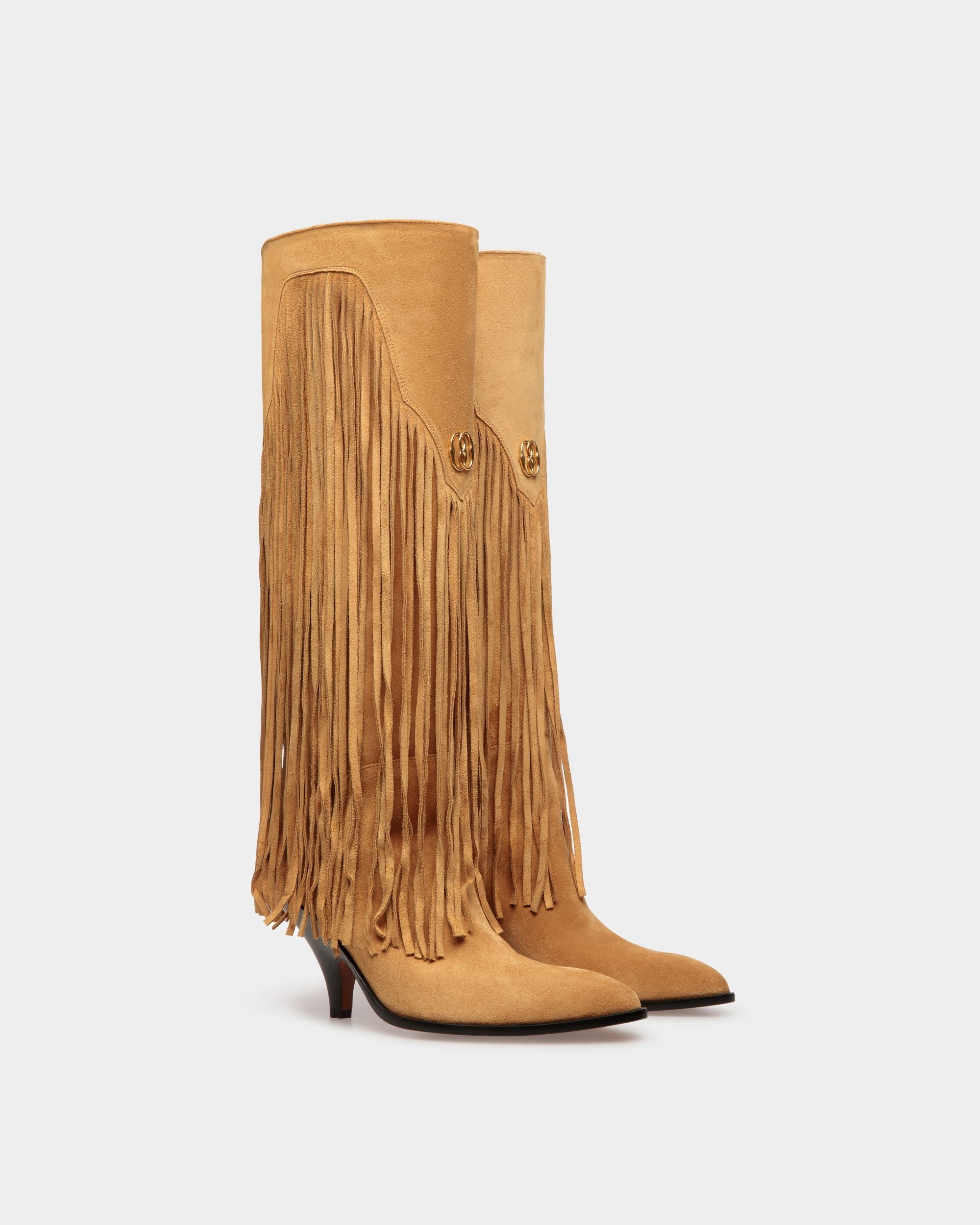 Bally Global - Botas Altas Laredo De Piel Color Desierto - Marrón