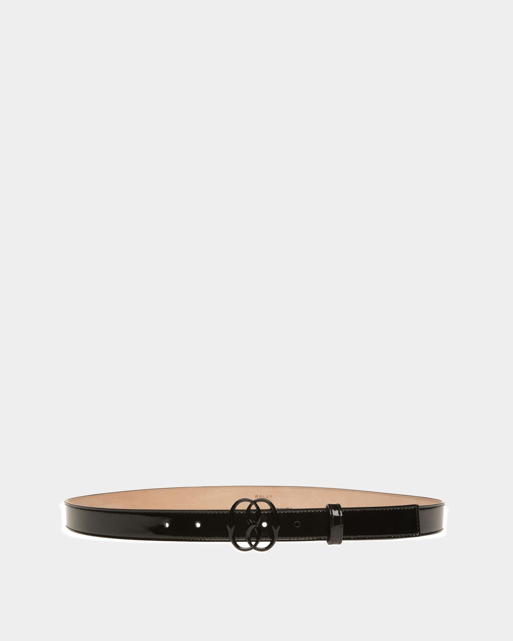 Bally Global - Cinturón Fijo Emblem De Piel Negra - Negro
