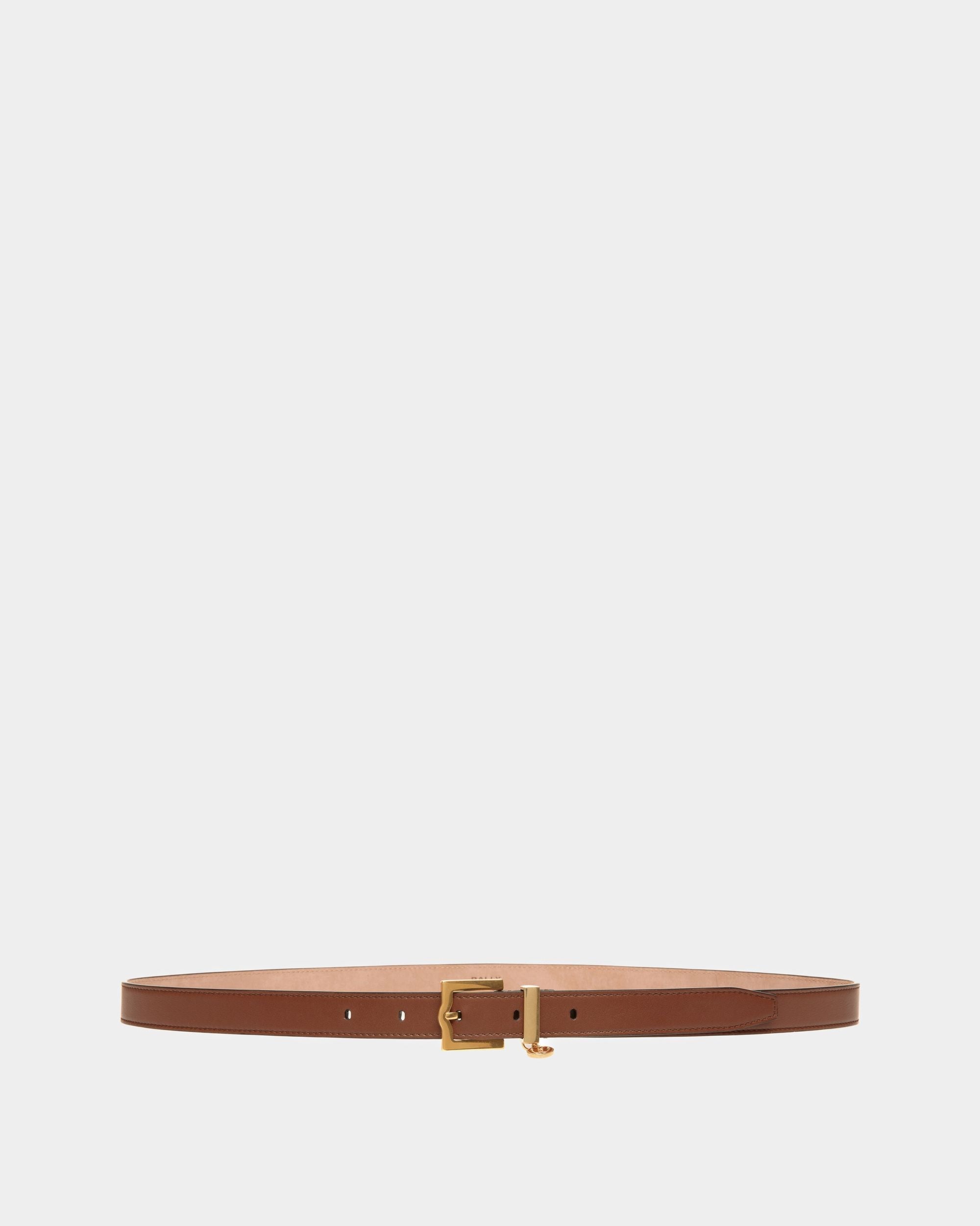 Bally Global - Emblem 20mm Belt in Brown Leather - Brown