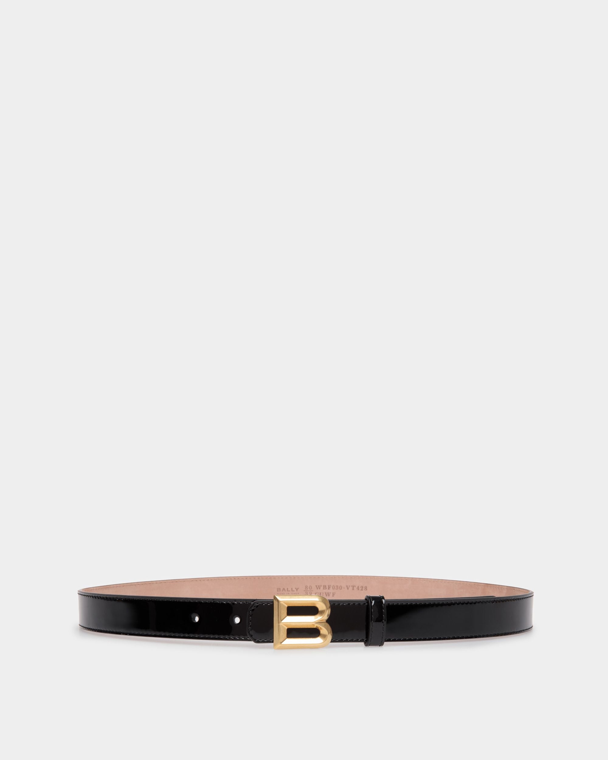 Bally Global - B Bold 25mm Belt In Black Leather - Black