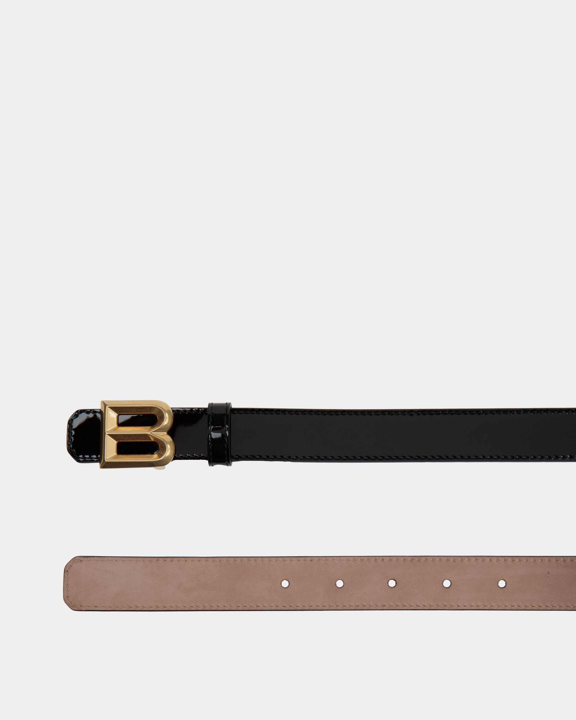 Bally Global - B Bold 25mm Belt In Black Leather - Black