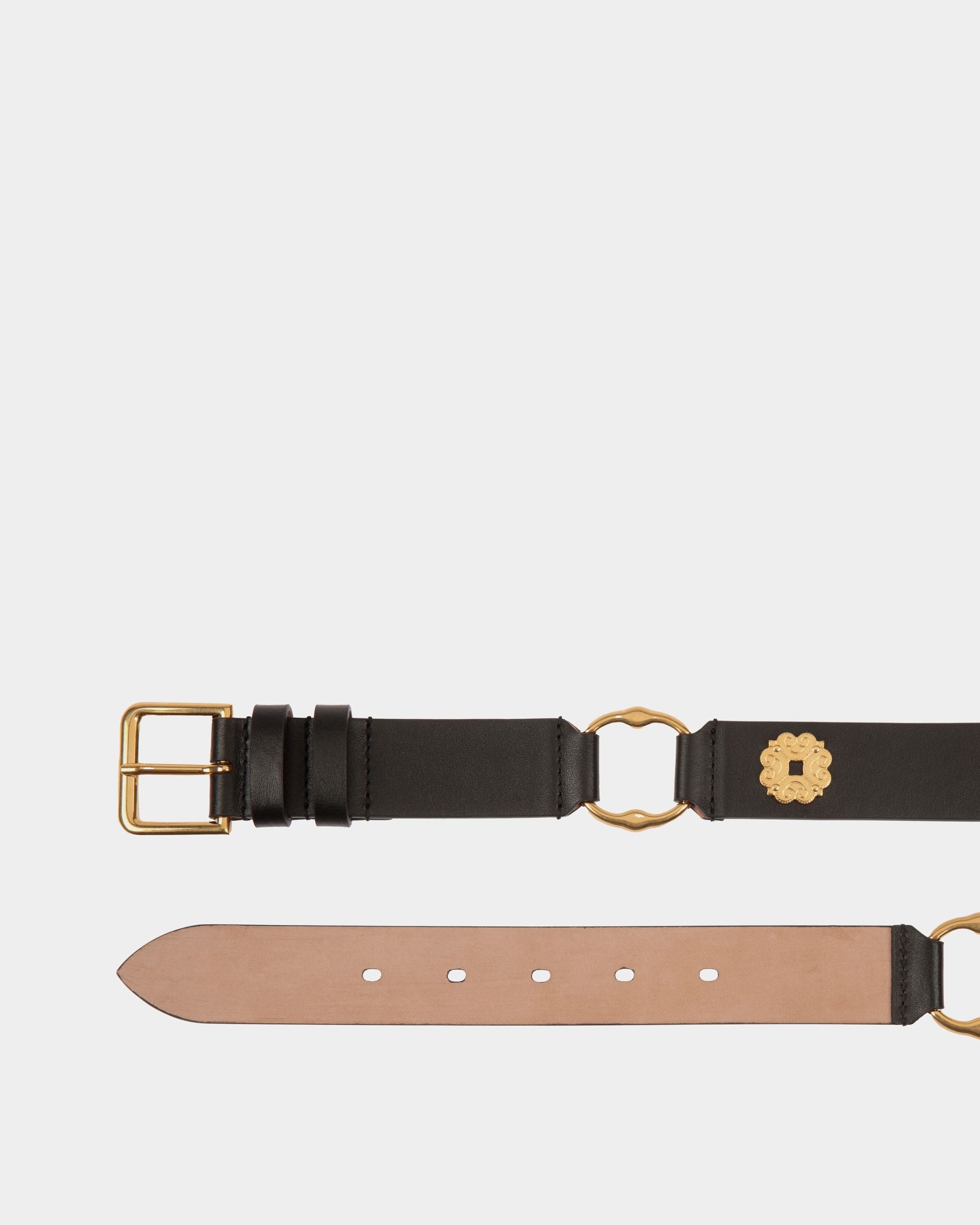 Bally Global - Arkle 85 cm Belt in Black Leather - Black