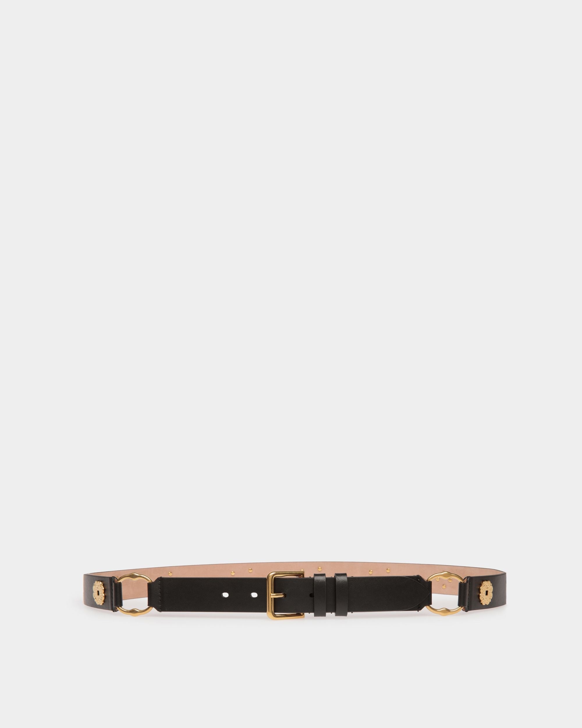 Bally Global - Arkle 95 cm Belt in Black Leather - Black