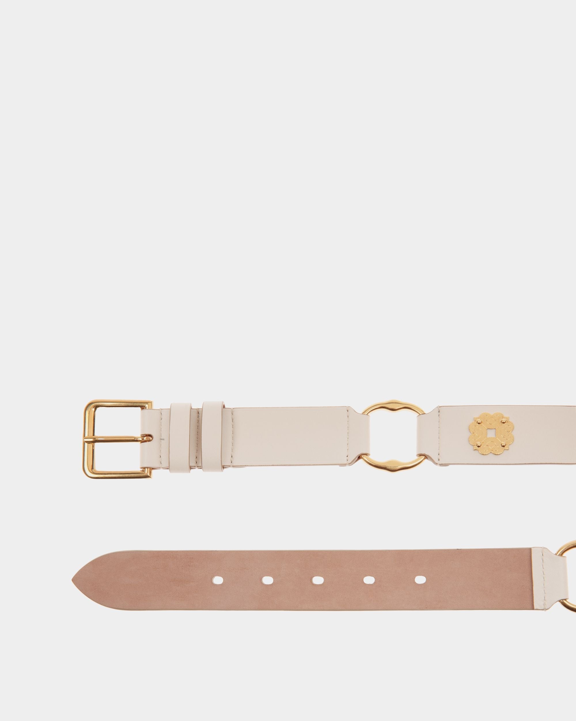 Bally Global - Arkle 105 cm Belt in White Leather - White