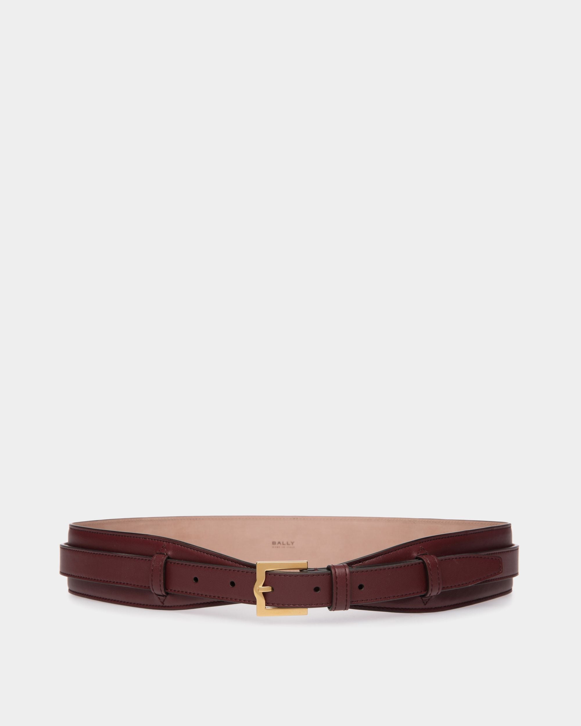 Bally Global - Cinturón Emblem 45 Mm De Piel Andorra - Burdeos