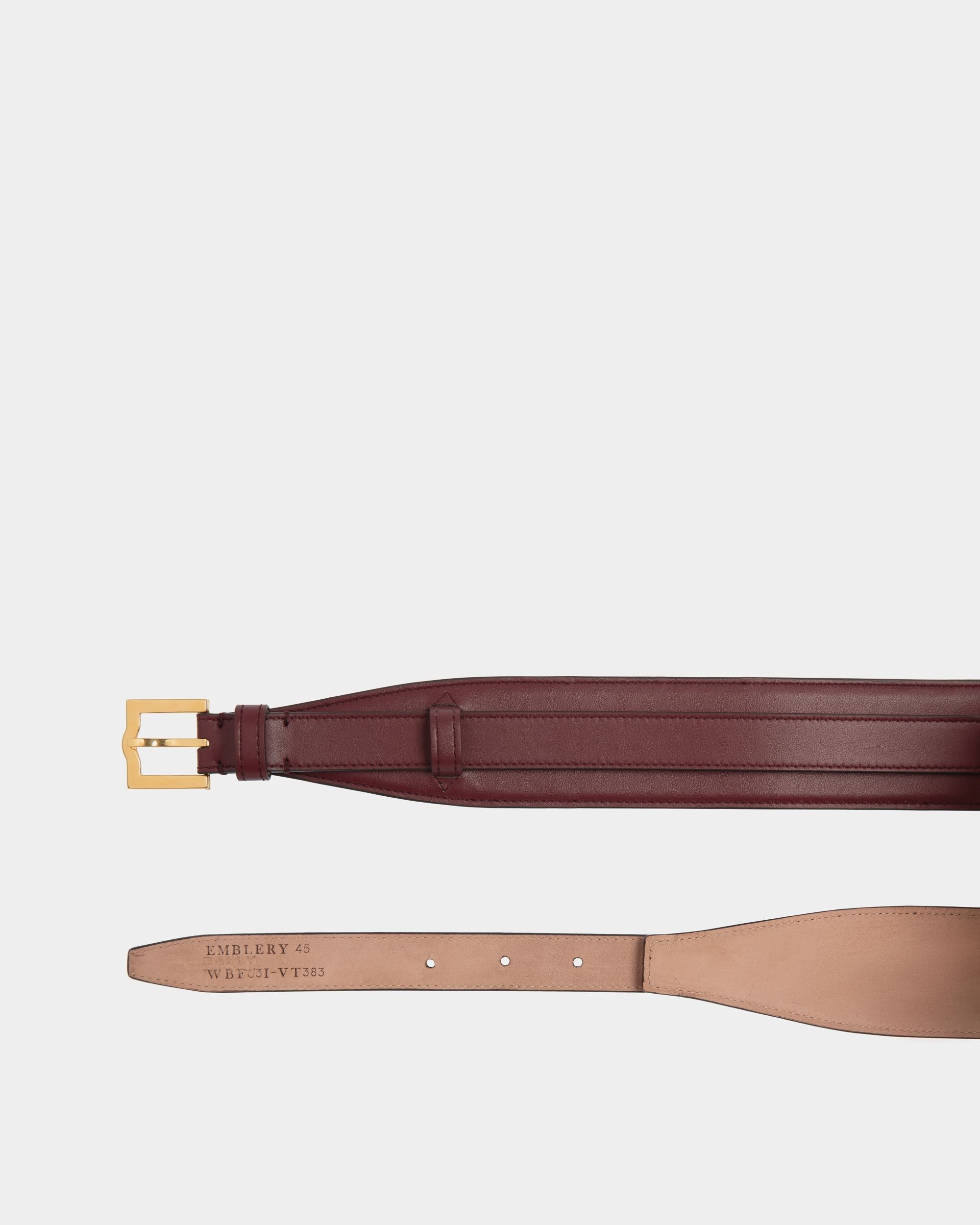 Bally Global - Cinturón Emblem 45 Mm De Piel Andorra - Burdeos