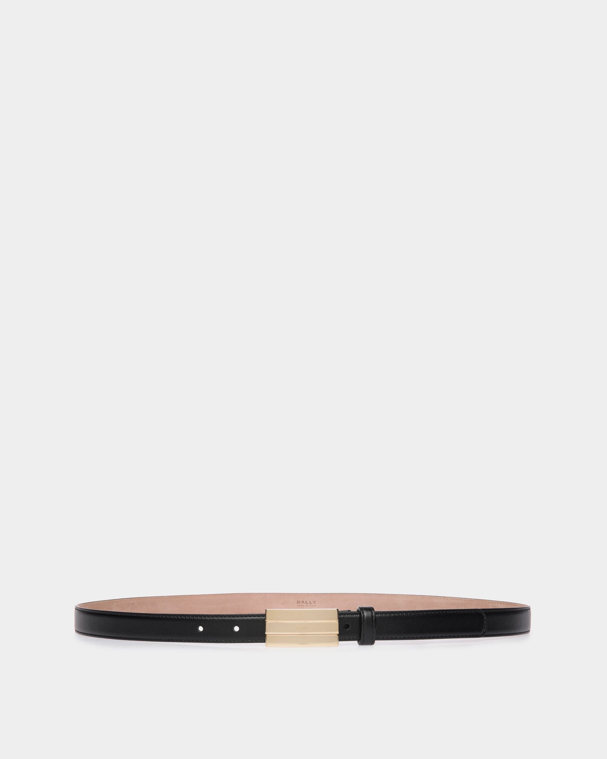 Bally Global - Cinturón Ollam 20 Mm De Piel Negra - Negro