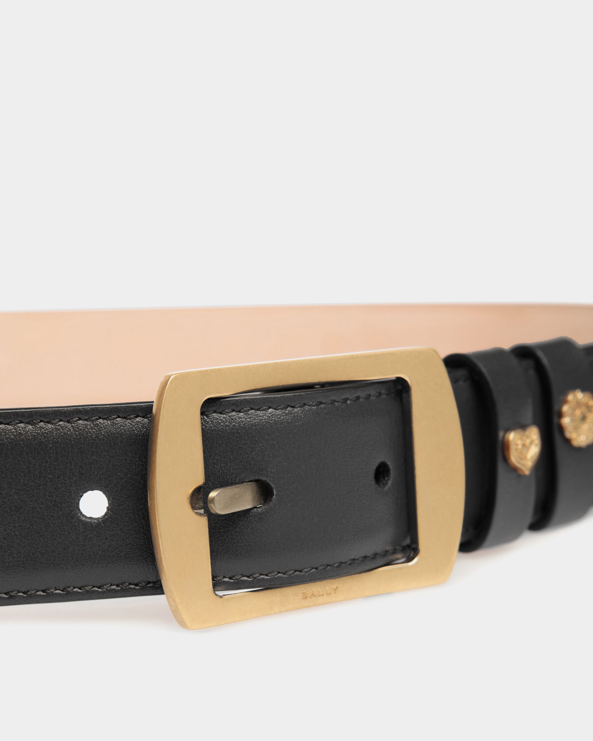 Bally Global - Ceinture Glen 30 mm En Cuir Noir - Noir
