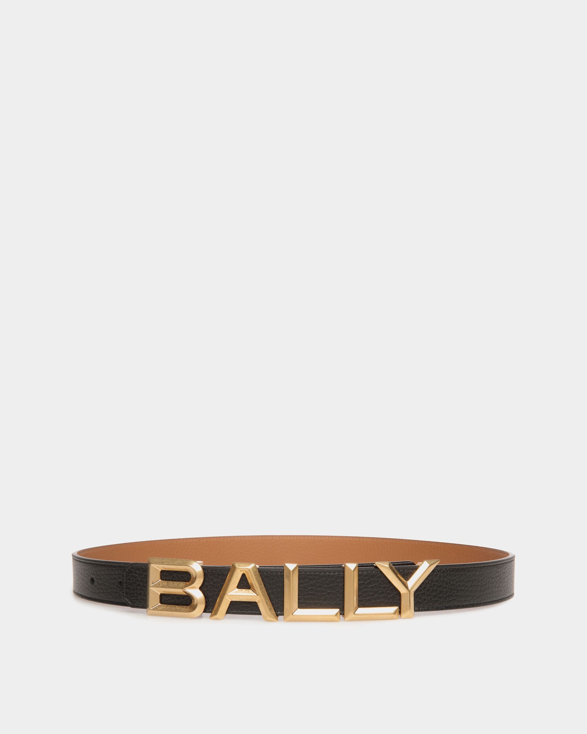 Bally Global - Bally Spell 25mm Reversible Belt In Black and Desert Leather - Multicolore