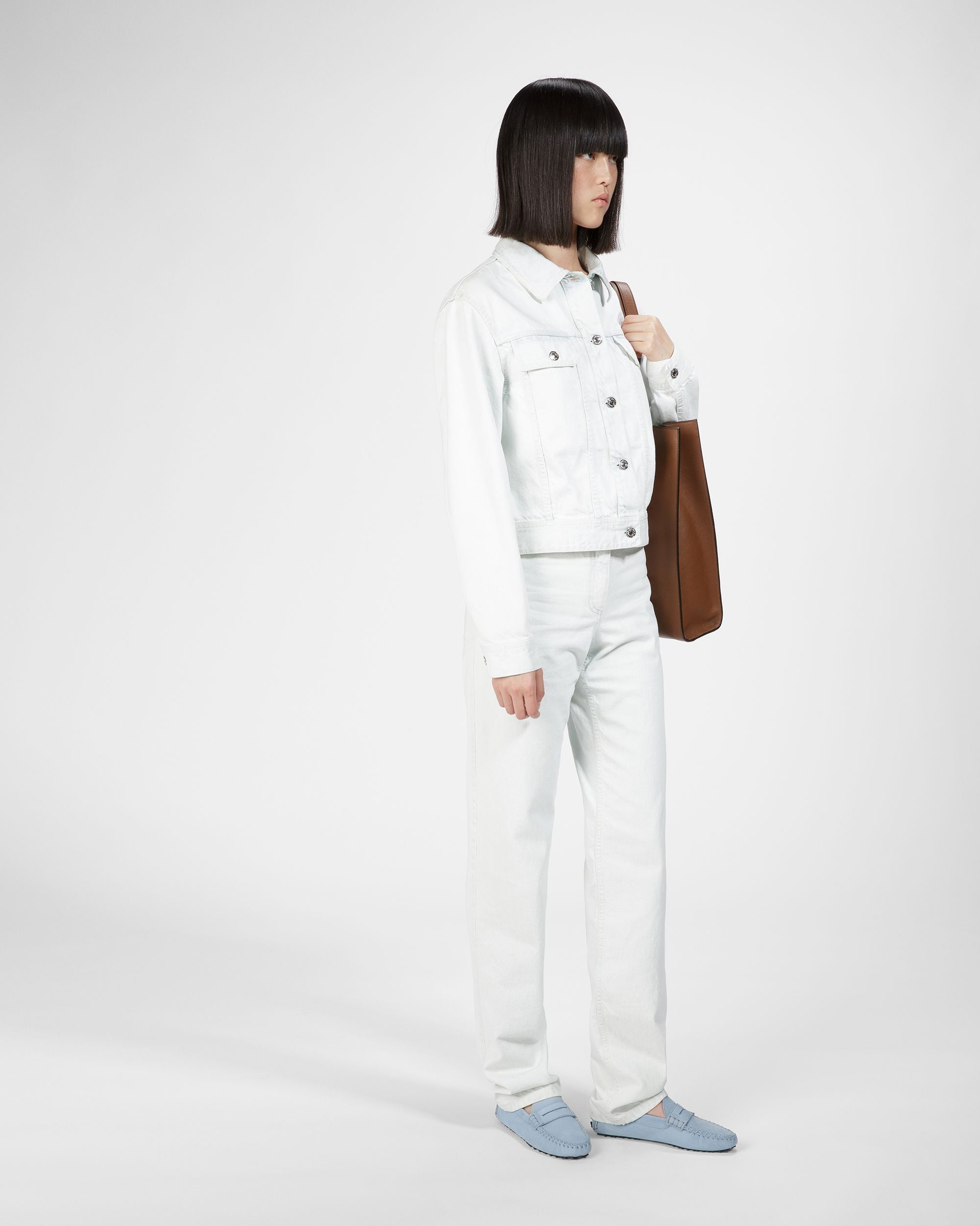 Bally Global - Lamby Zapatos Driver De Piel En Azul Claro - Azul
