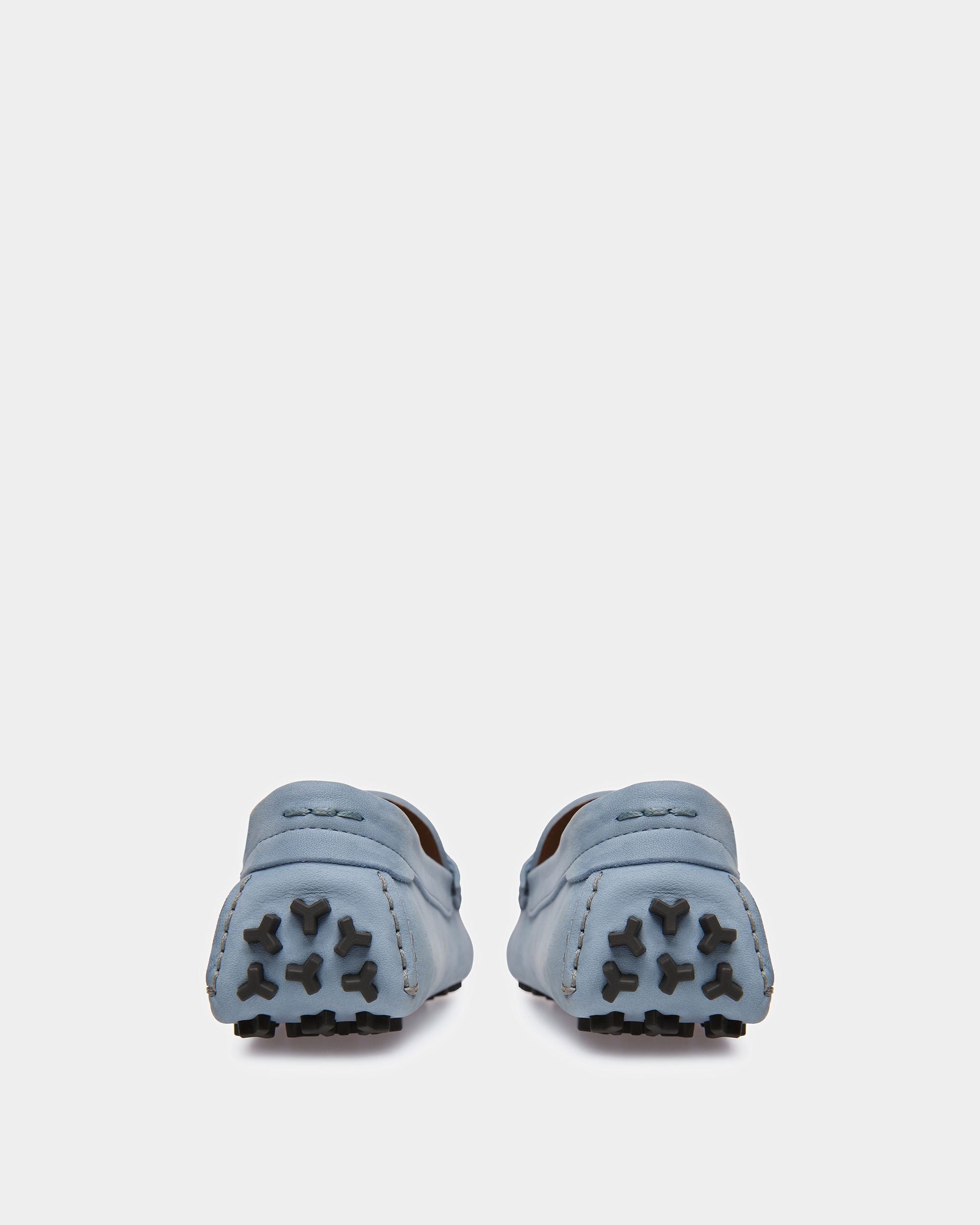 Bally Global - Lamby Zapatos Driver De Piel En Azul Claro - Azul