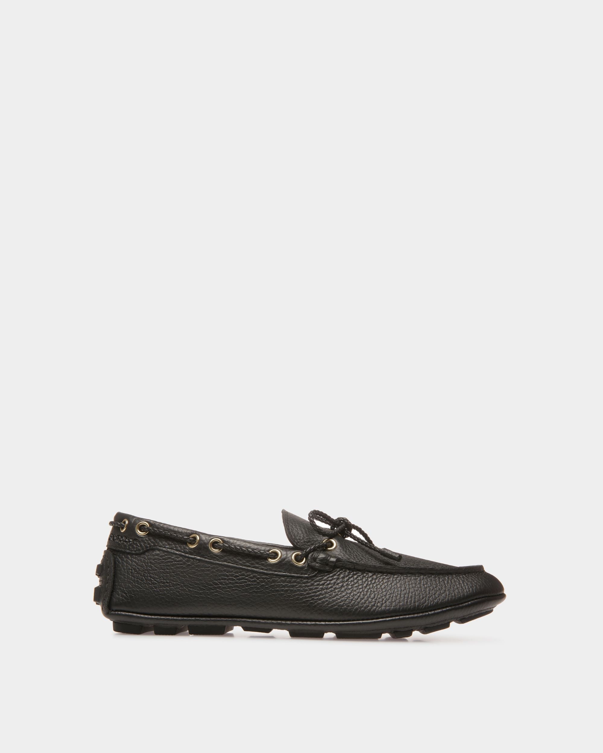 Bally Global - Kerbs Drivers In Black Leather - Black