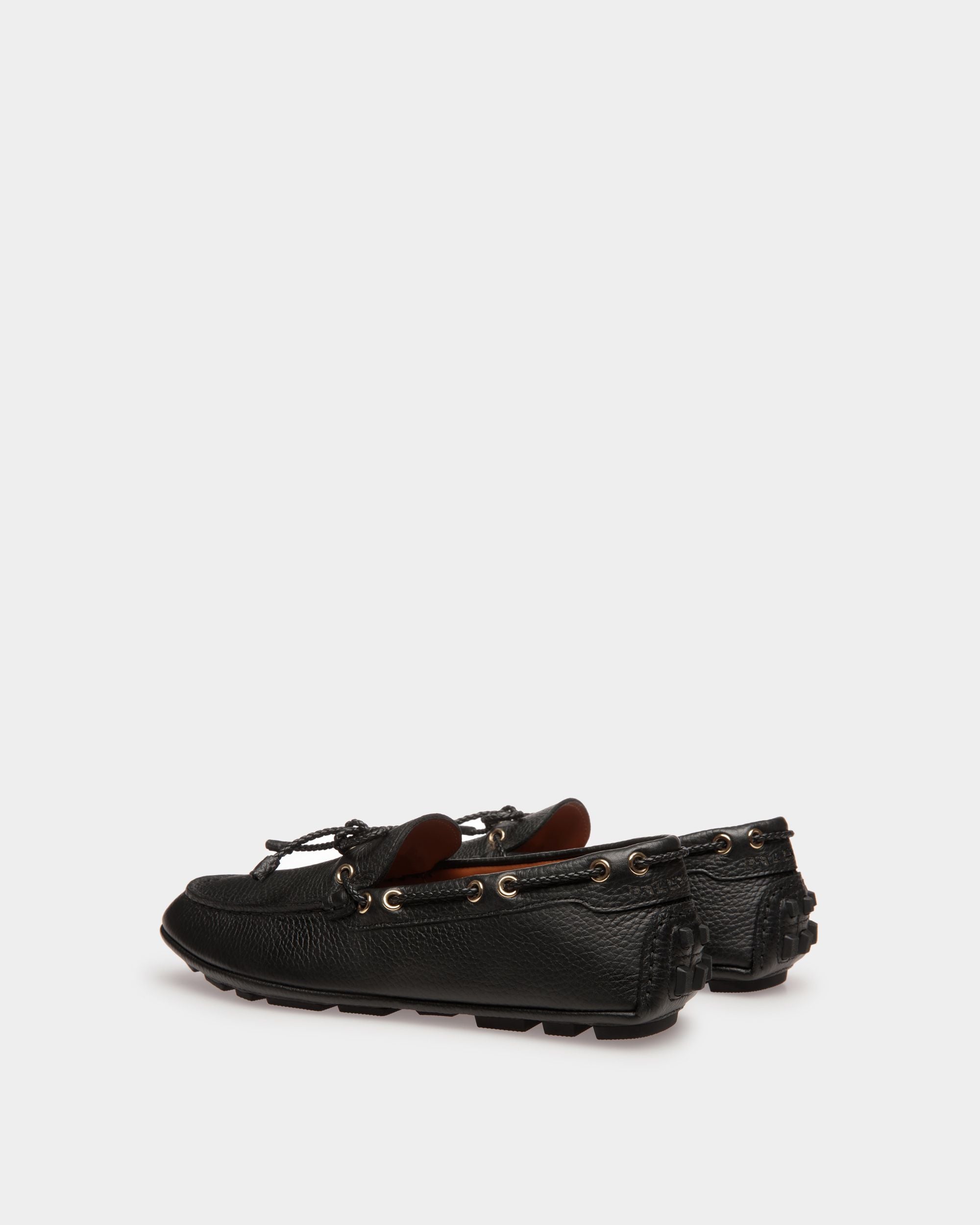 Bally Global - Kerbs Drivers In Black Leather - Black