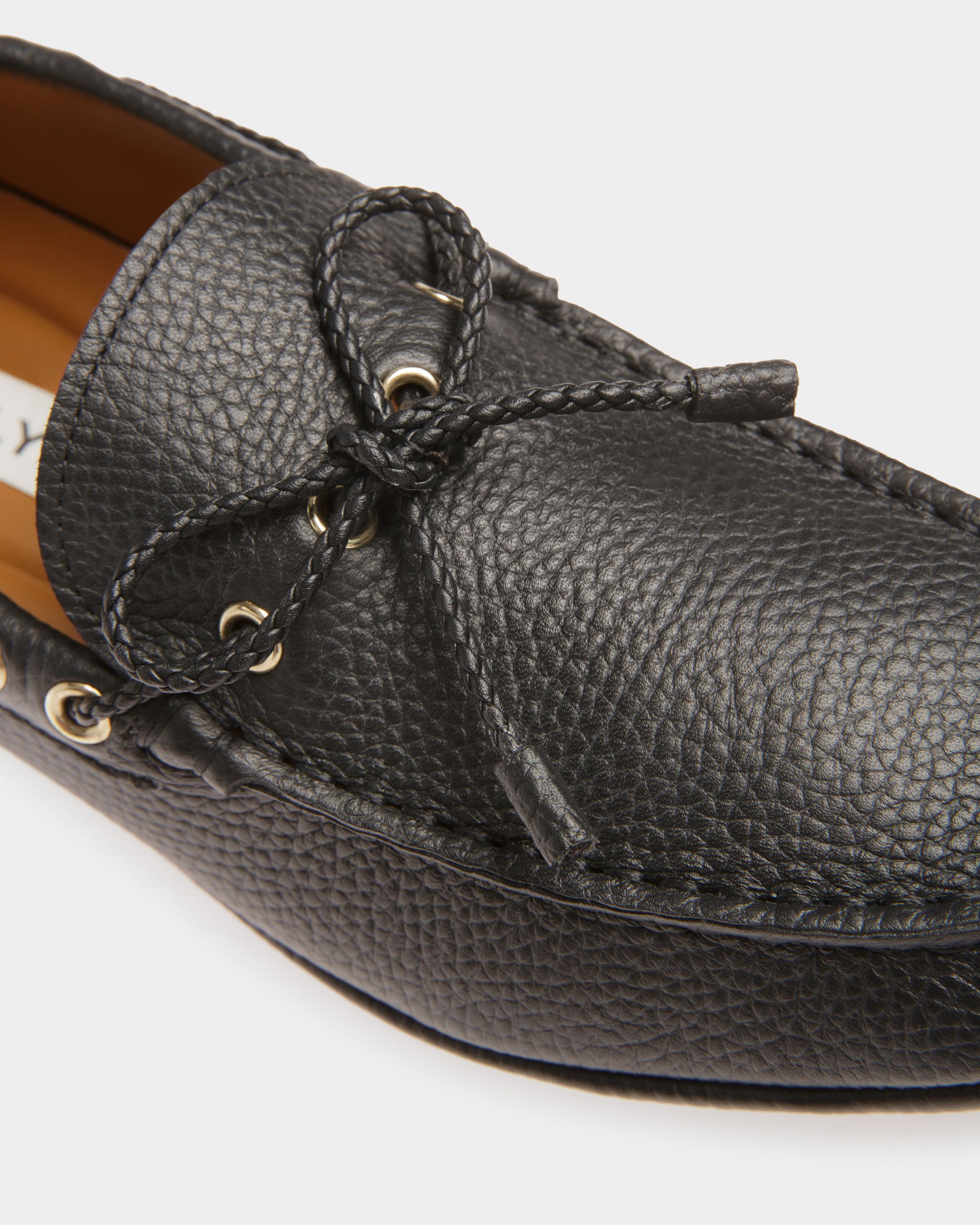 Bally Global - Kerbs Drivers In Black Leather - Black