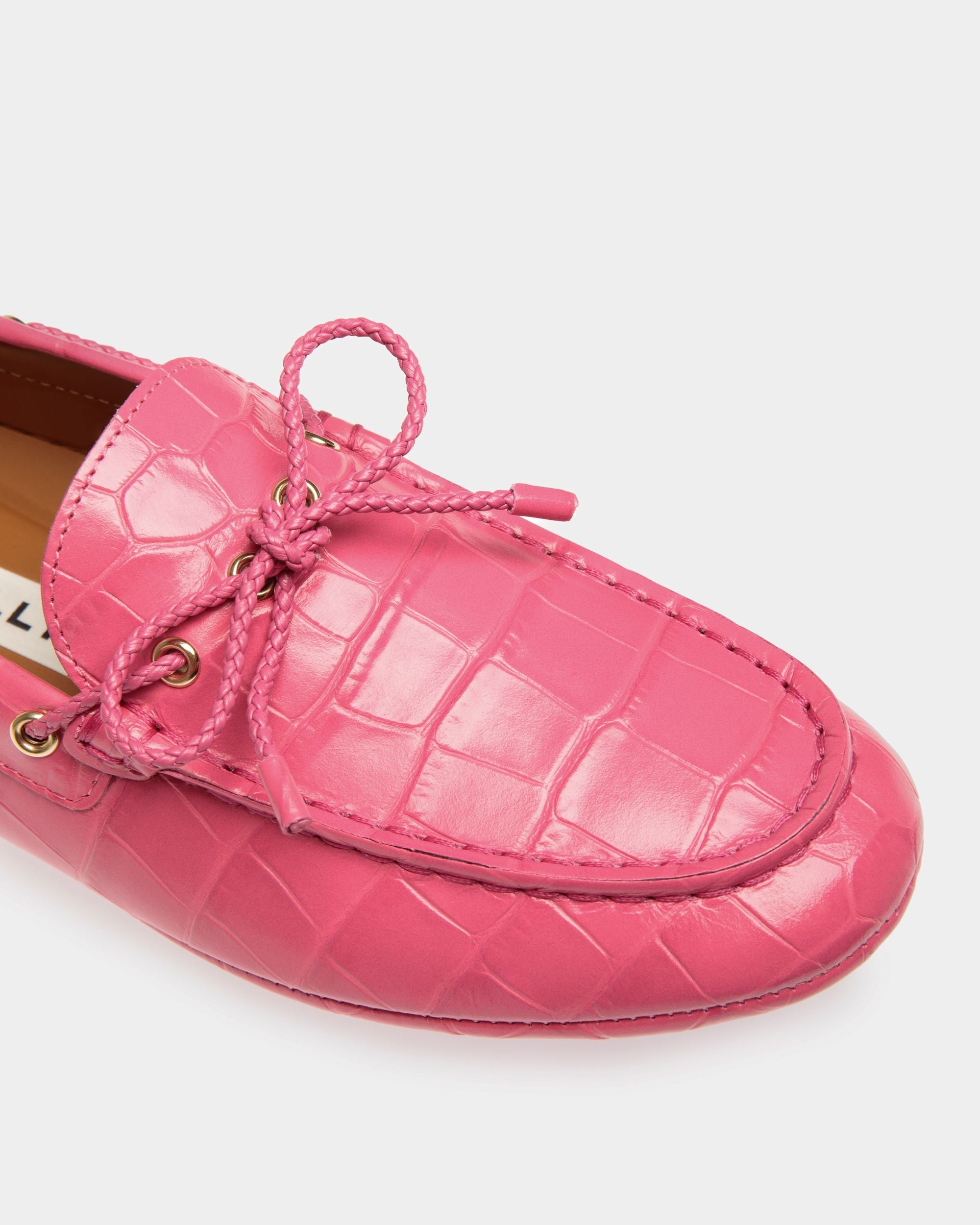 Bally Global - Kerbs Driver in Pink Leather - Rosa