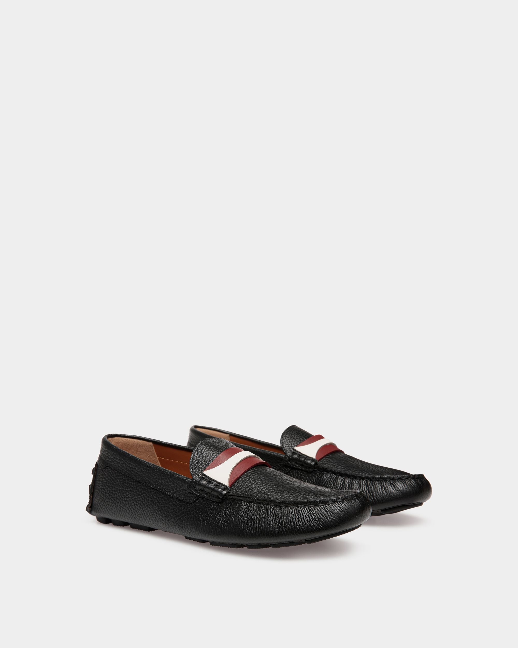 Bally Global - Zapato Driver Kerbs De Piel Negra - Negro