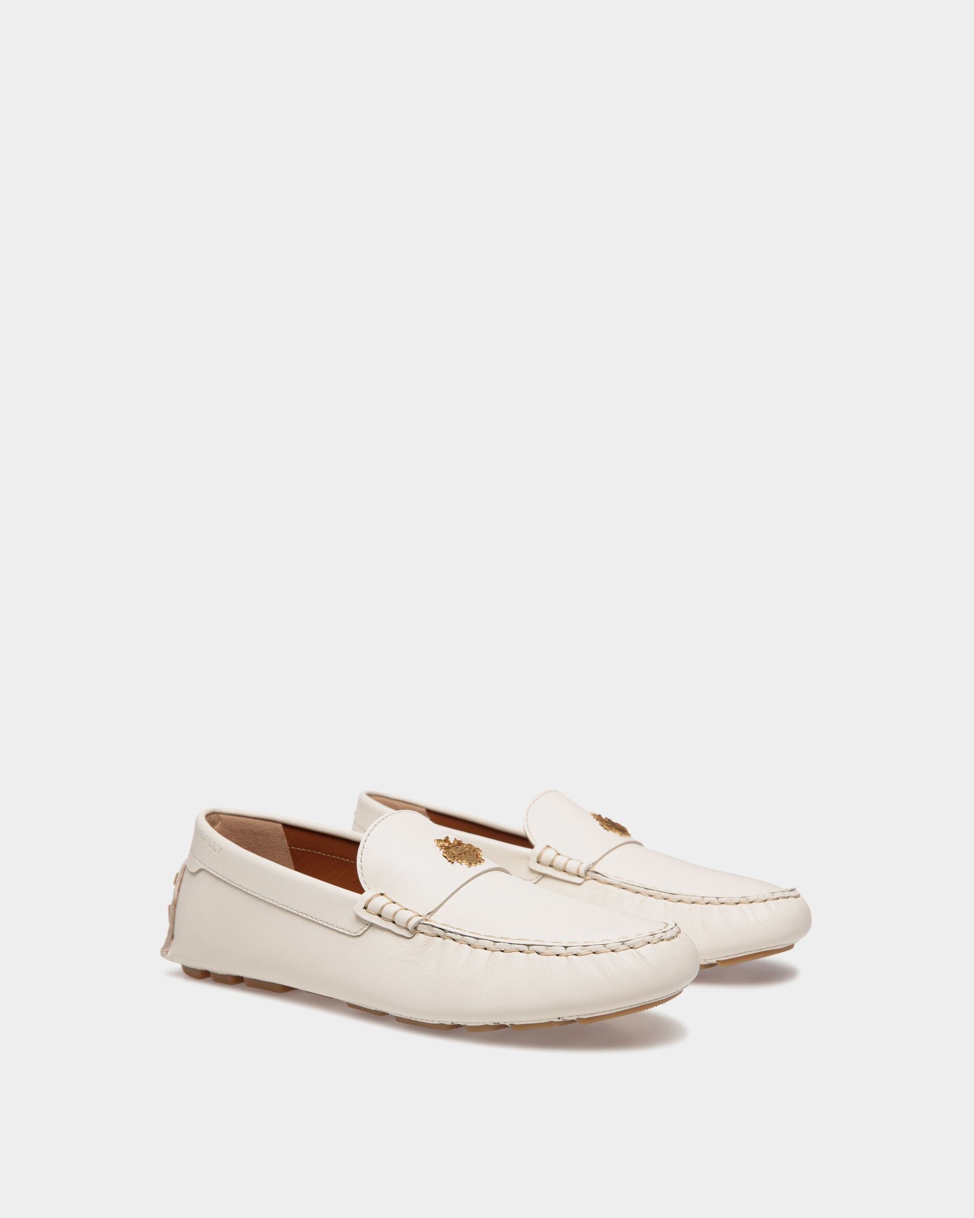 Bally Global - Kerbs Driver In White Leather - White