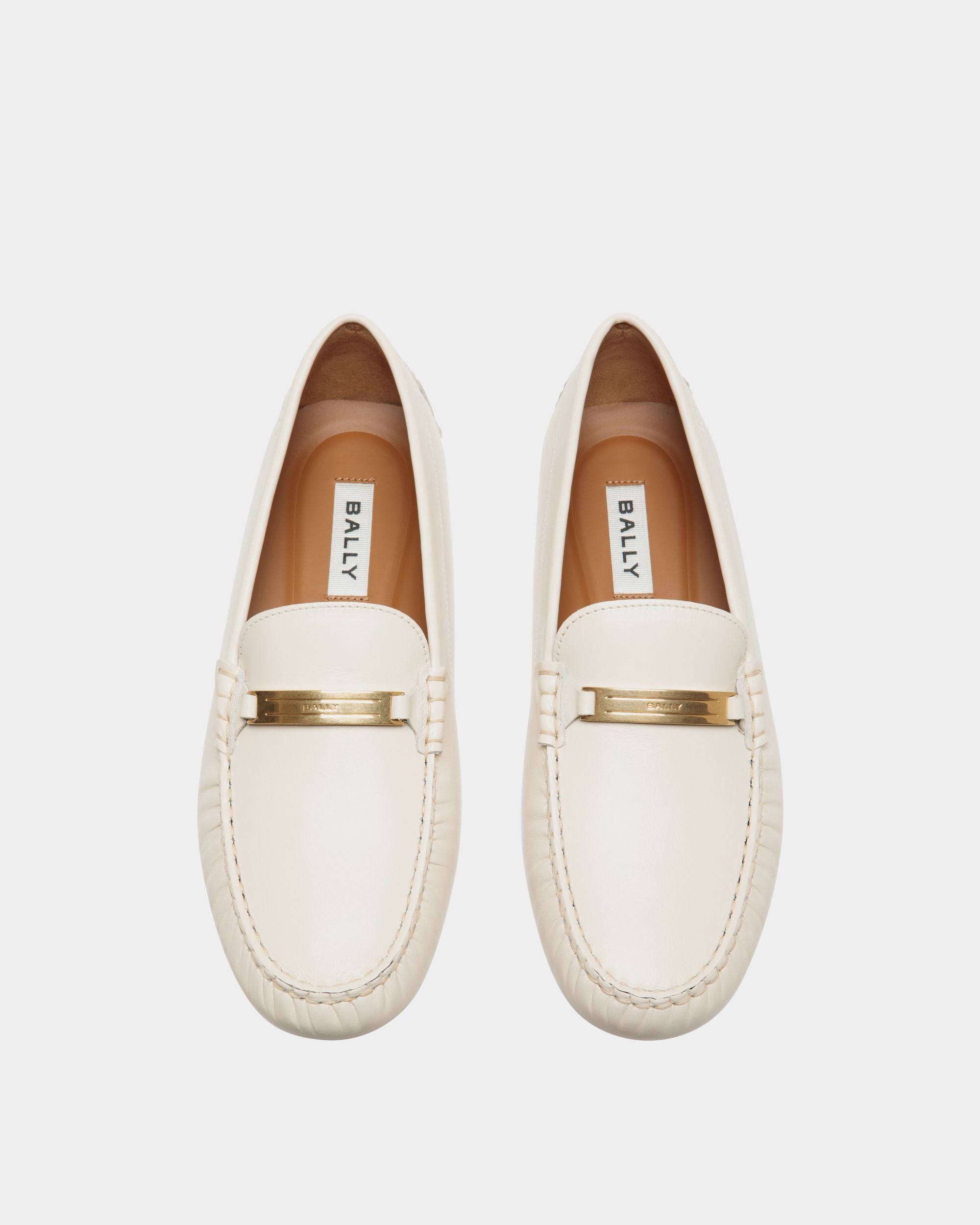 Bally Global - Kerbs Driver In White Leather - White
