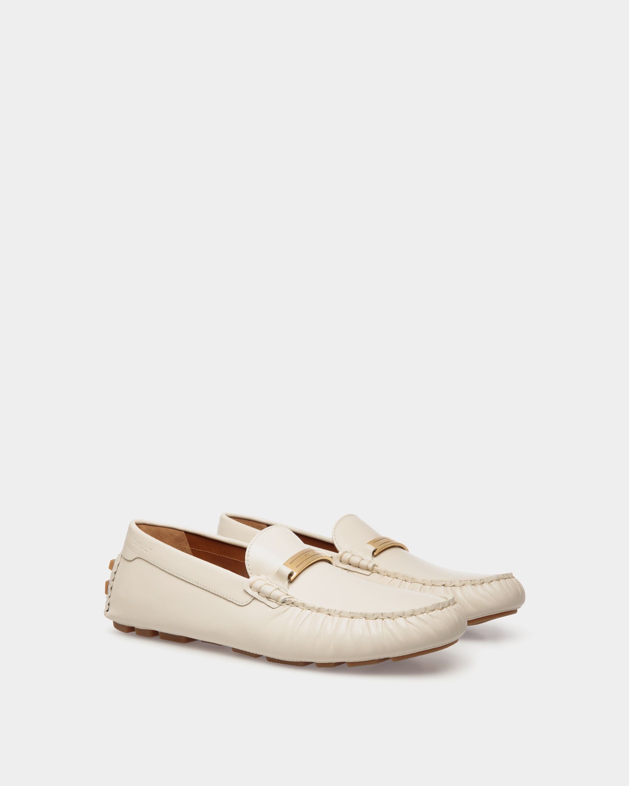 Bally Global - Kerbs Driver in White Leather - White