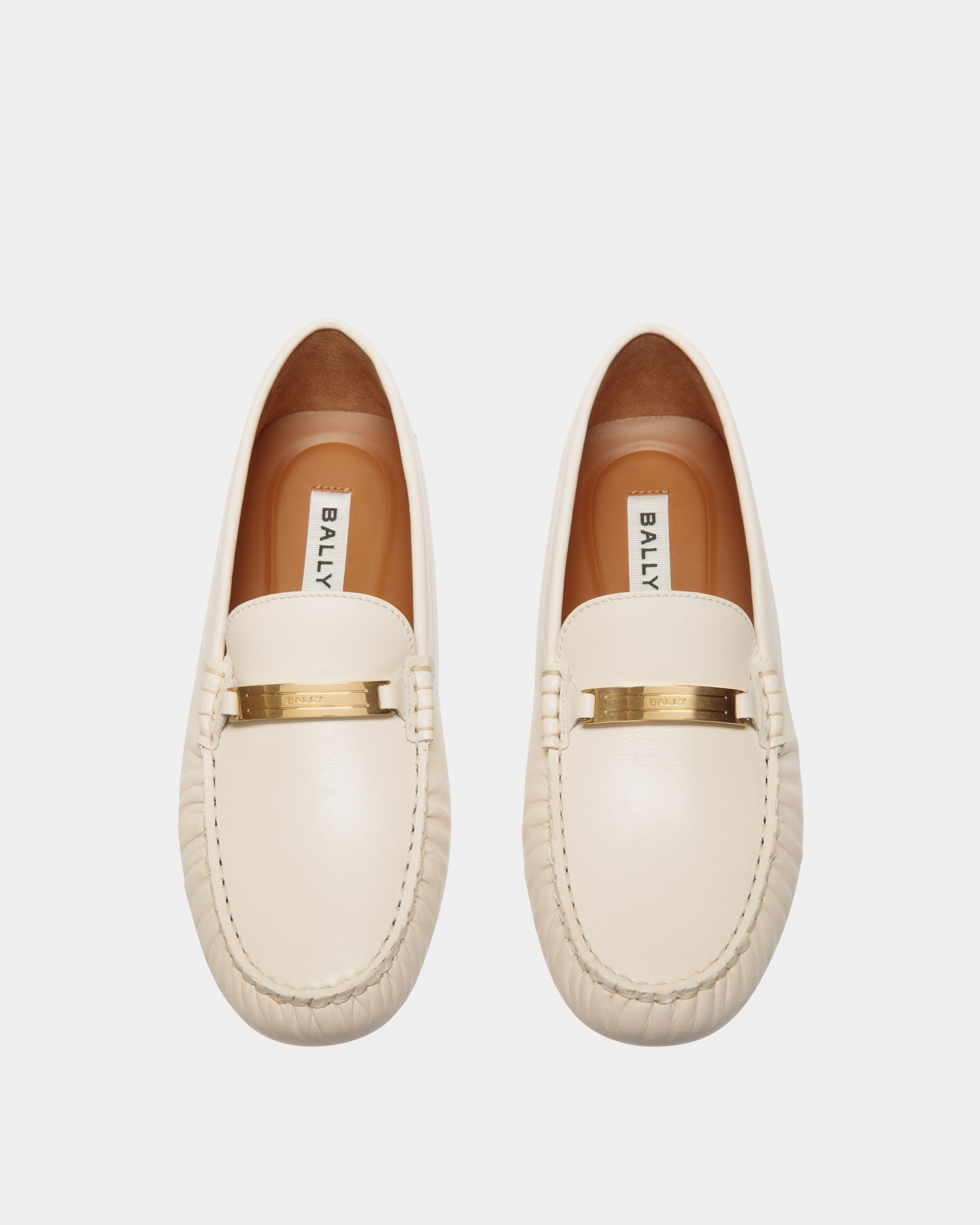 Bally Global - Kerbs Driver in White Leather - White