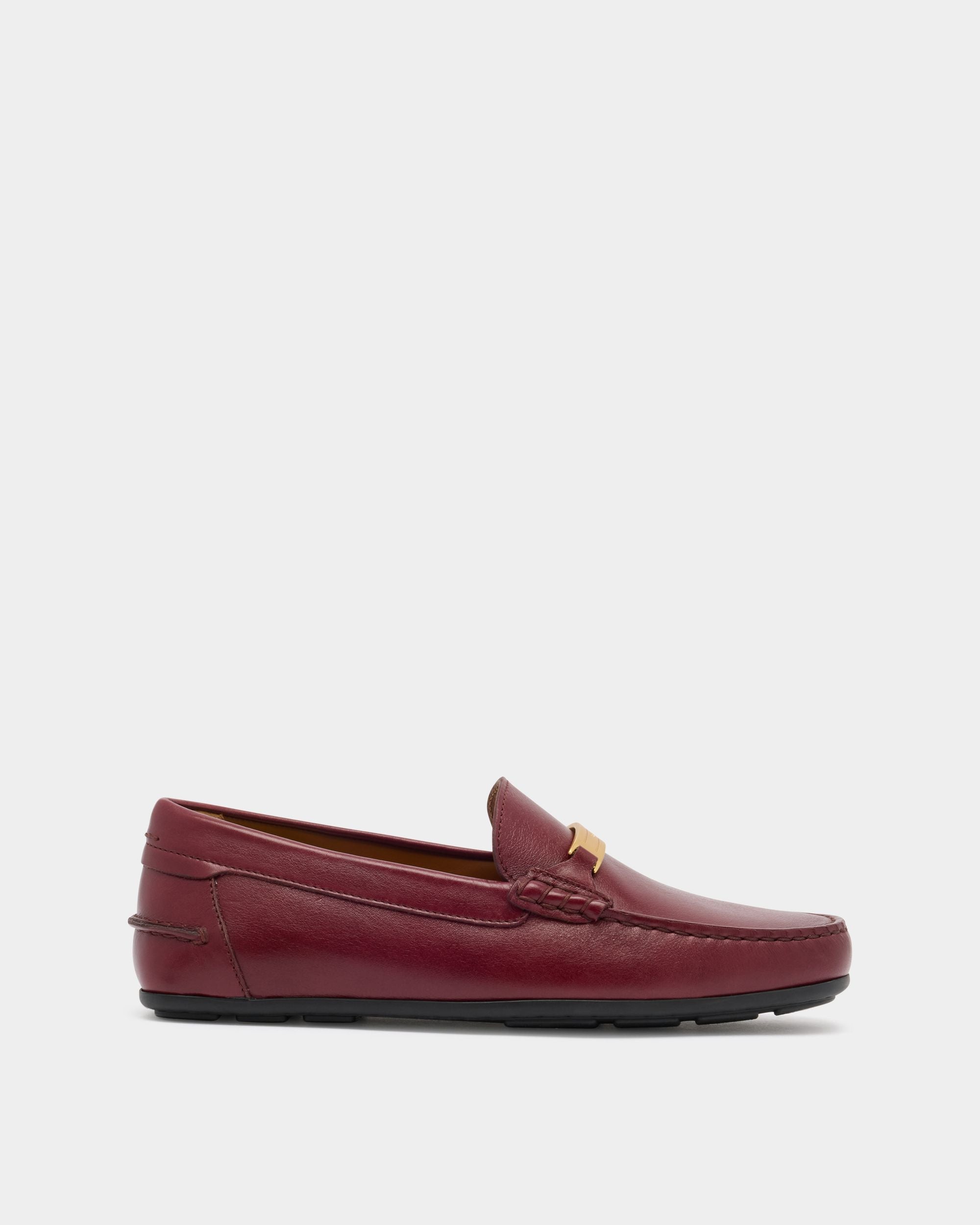 Bally Global - Clay Driver in Andorra Leather - Burgundy